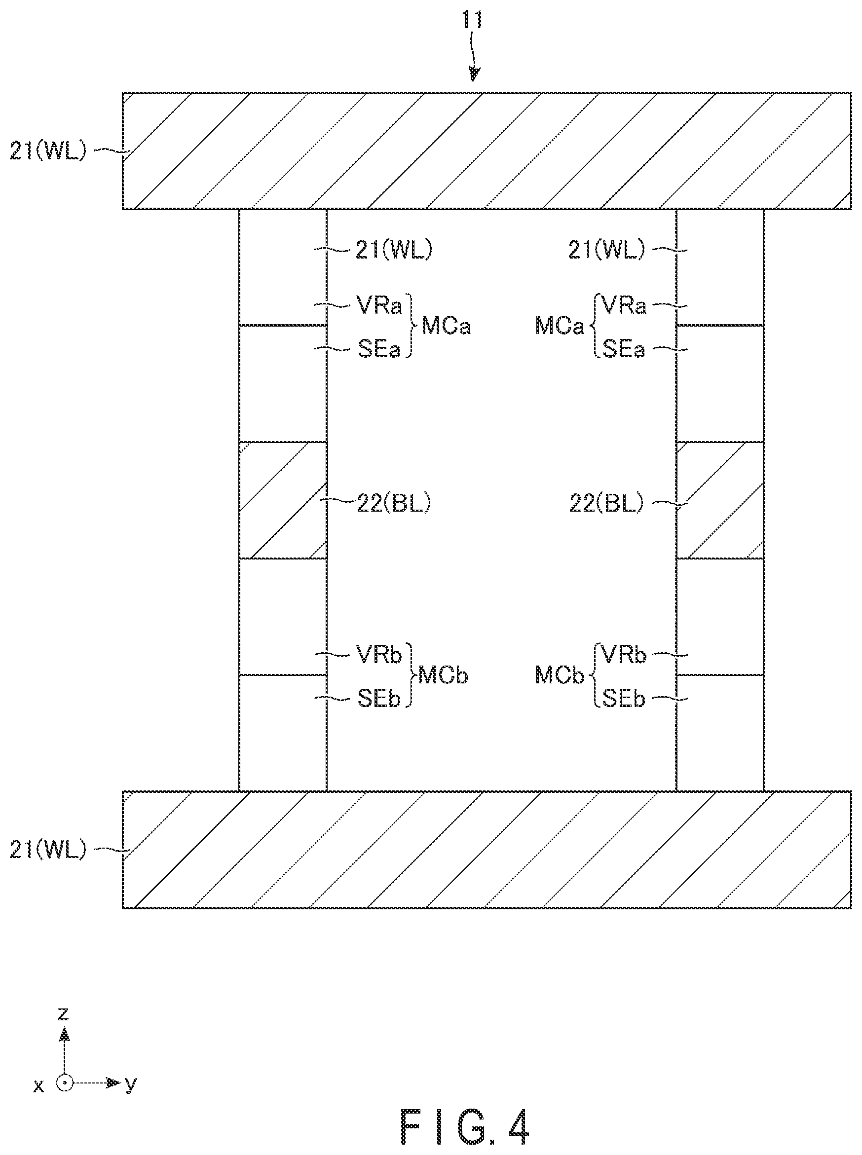 Patent US12426273 Figure 4 – Magnetoresistance memory device and method for manufacturing magnetoresistance memory device