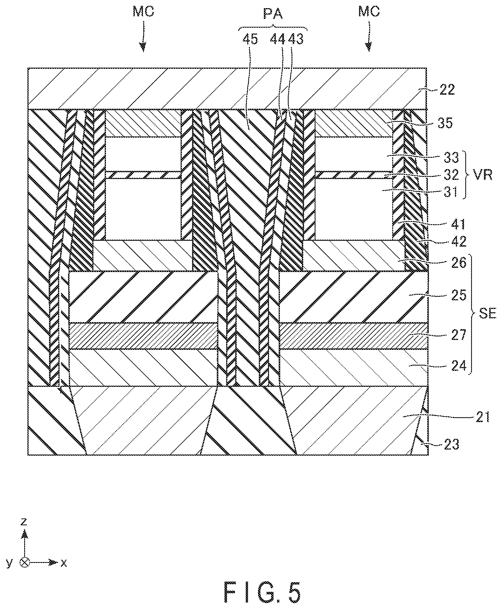 Patent US12426273 Figure 5 – Magnetoresistance memory device and method for manufacturing magnetoresistance memory device