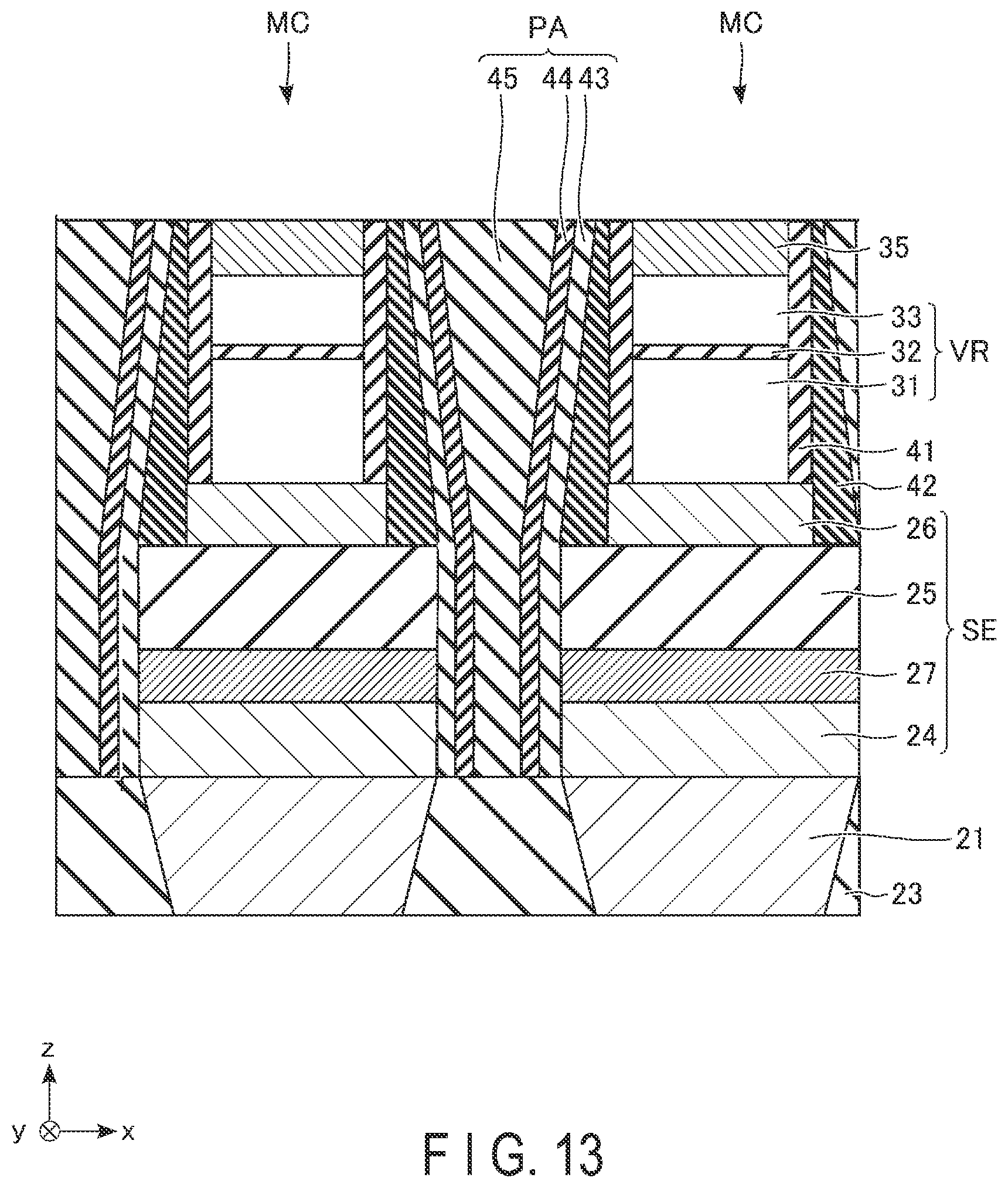 Patent US12426273 Figure 13 – Magnetoresistance memory device and method for manufacturing magnetoresistance memory device