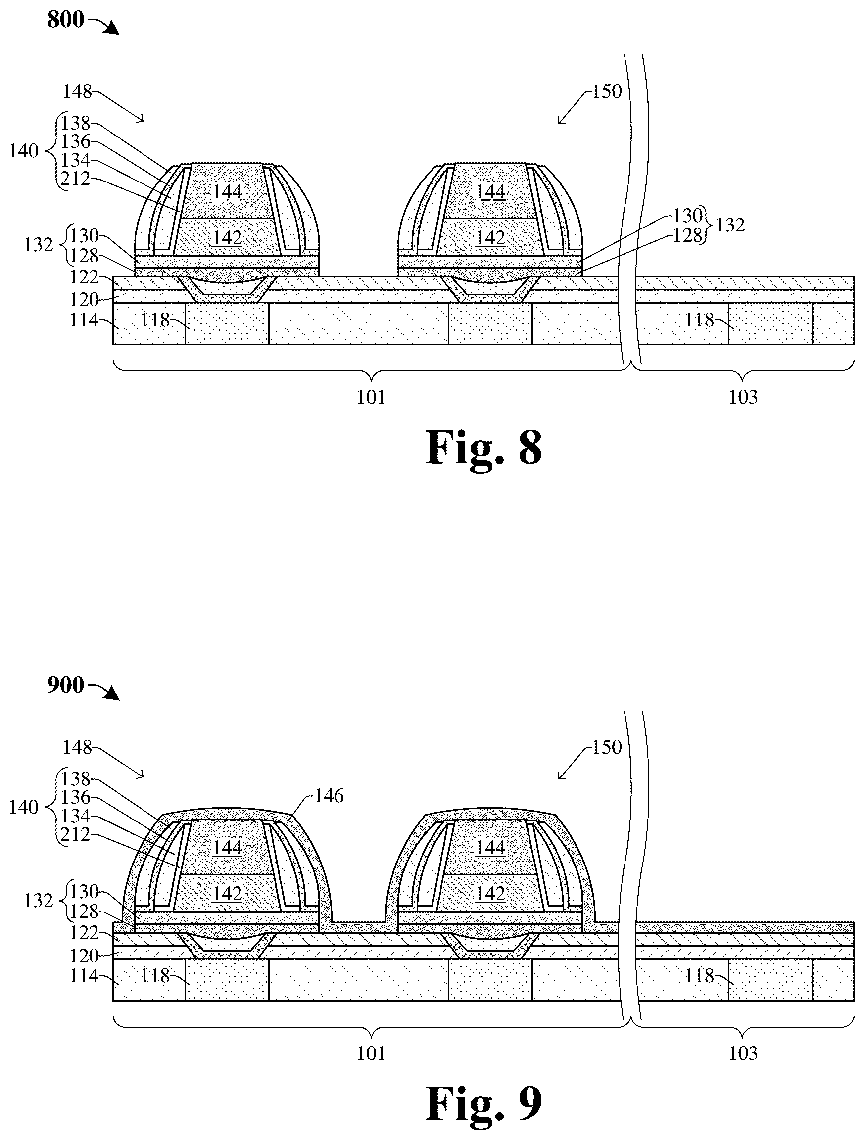 Patent US12426274 Figure 7 – Method for MRAM top electrode connection