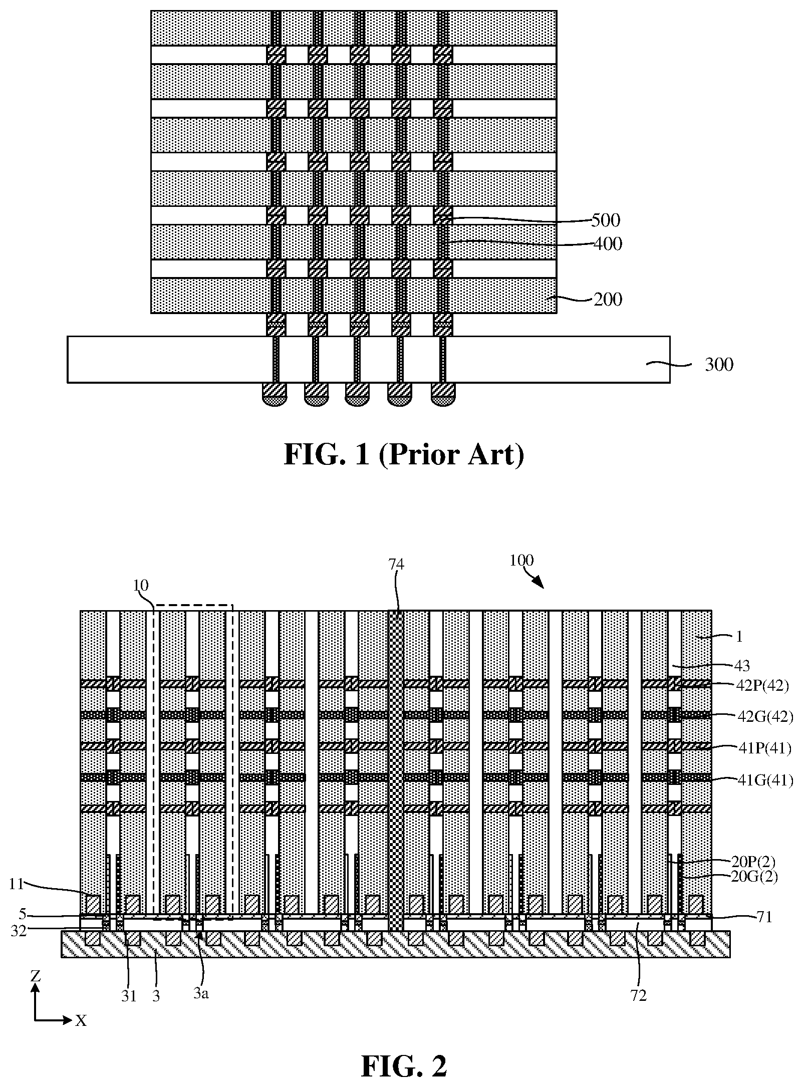 Patent US12426280 Figure 1 – Semiconductor structure with increased number of stacked memory dies and method of manufacturing the same