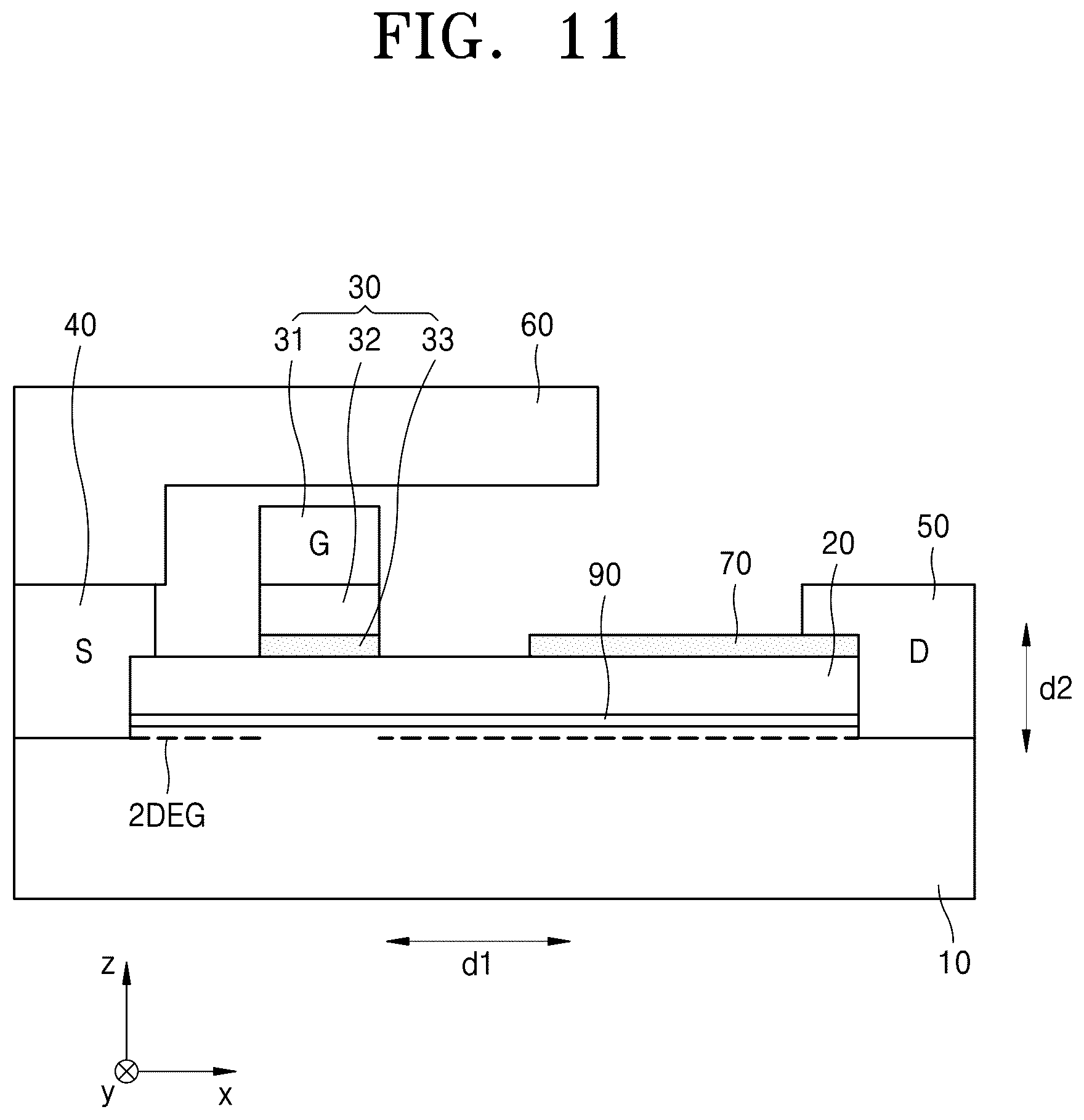 Patent US12426294 Figure 13 – High electron mobility transistor