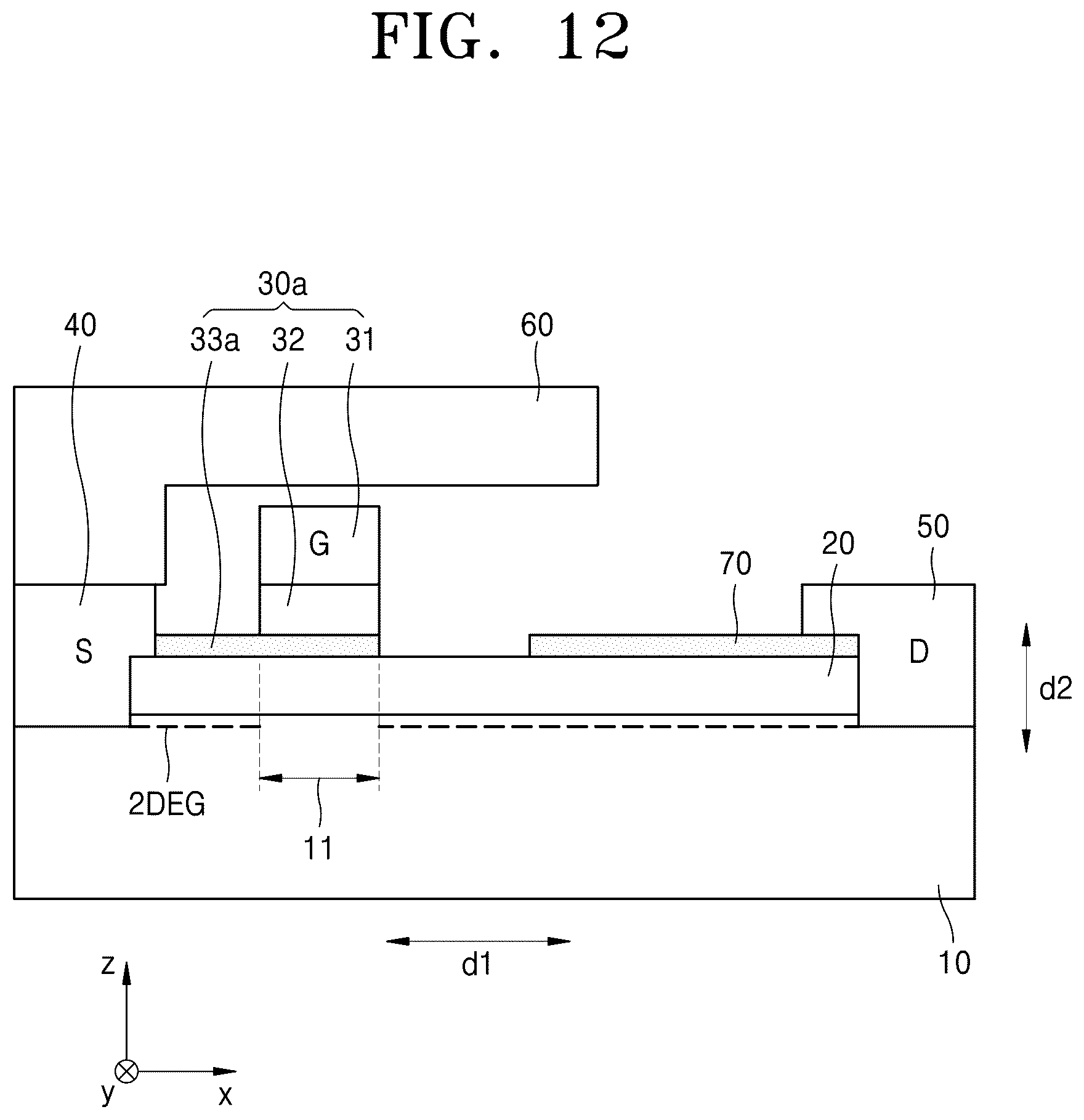 Patent US12426294 Figure 14 – High electron mobility transistor