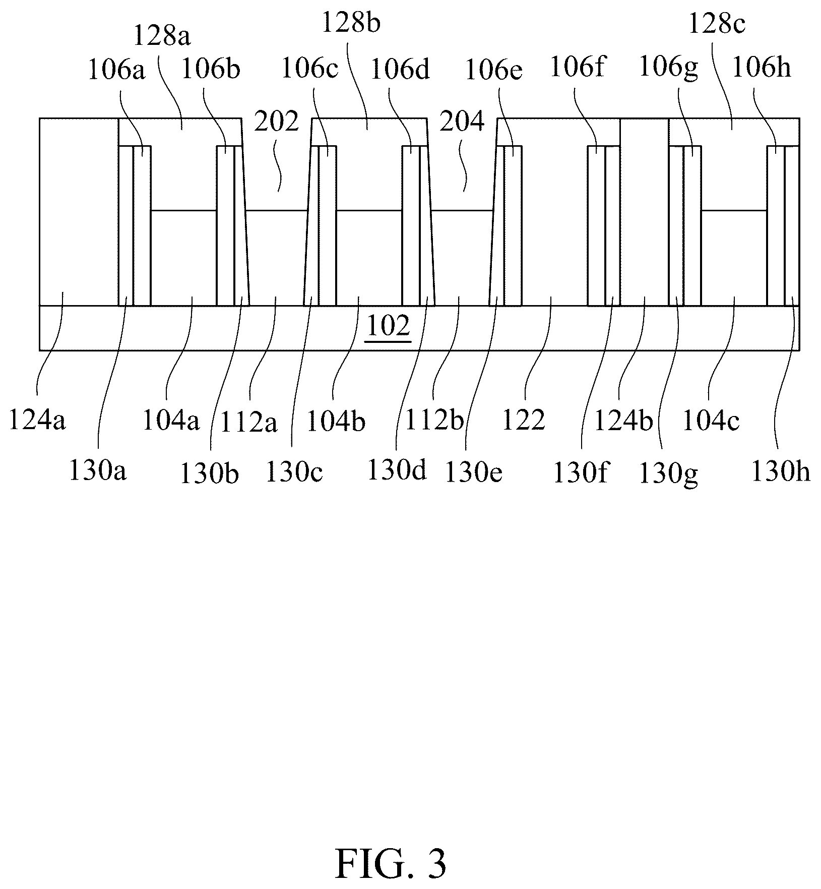 Patent US12426298 Figure 3 – Semiconductor device with metal cap on gate