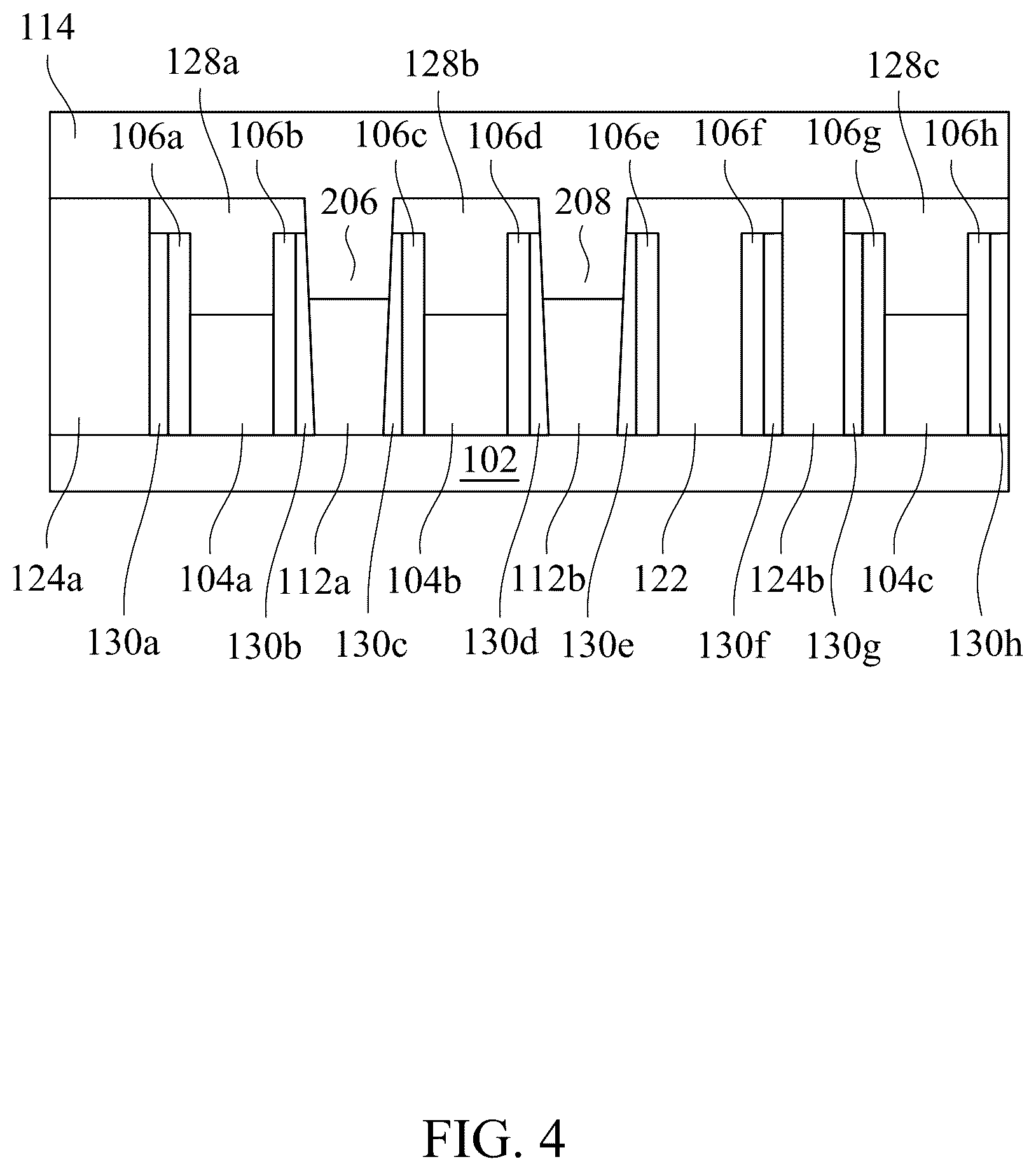 Patent US12426298 Figure 4 – Semiconductor device with metal cap on gate