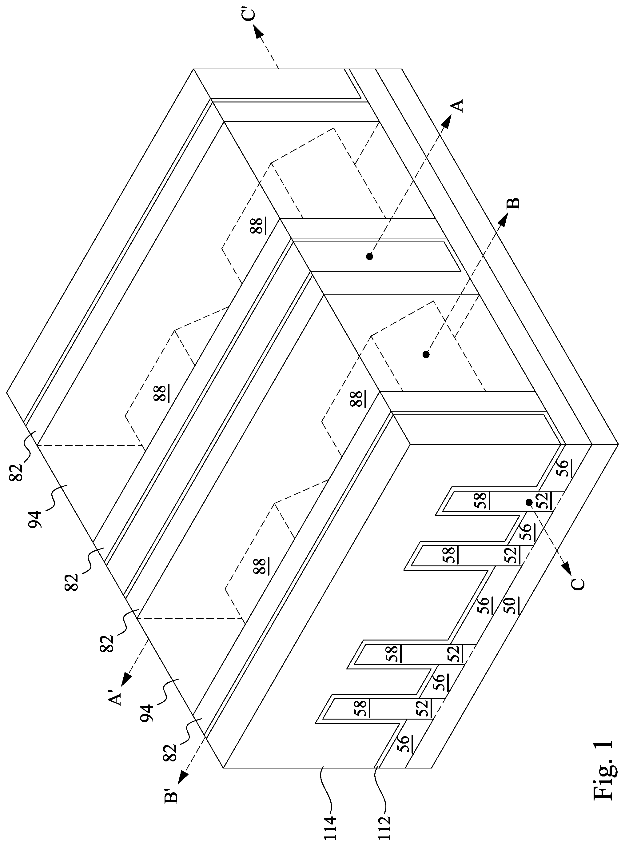 Patent US12426300 — Transistor source/drain contacts and methods of forming the same — Figure 1
