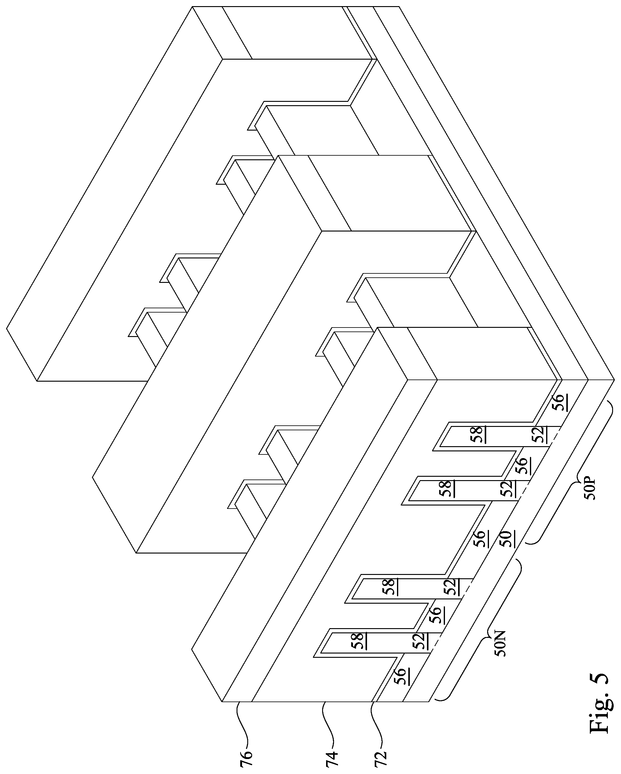 Patent US12426300 Figure 5 – Transistor source/drain contacts and methods of forming the same