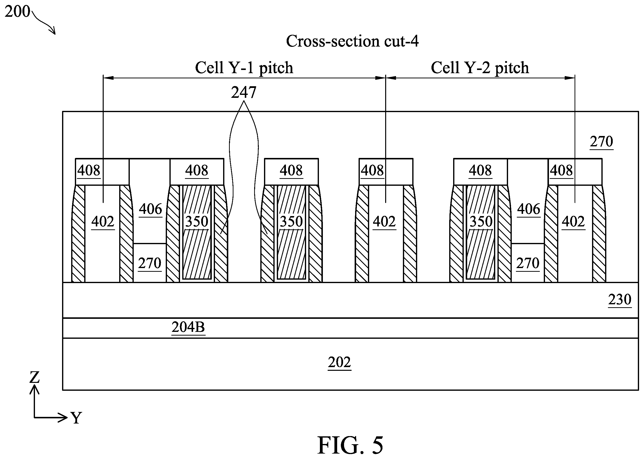 Patent US12426310 Figure 5 – Gate-all-around devices with optimized gate spacers and gate end dielectric