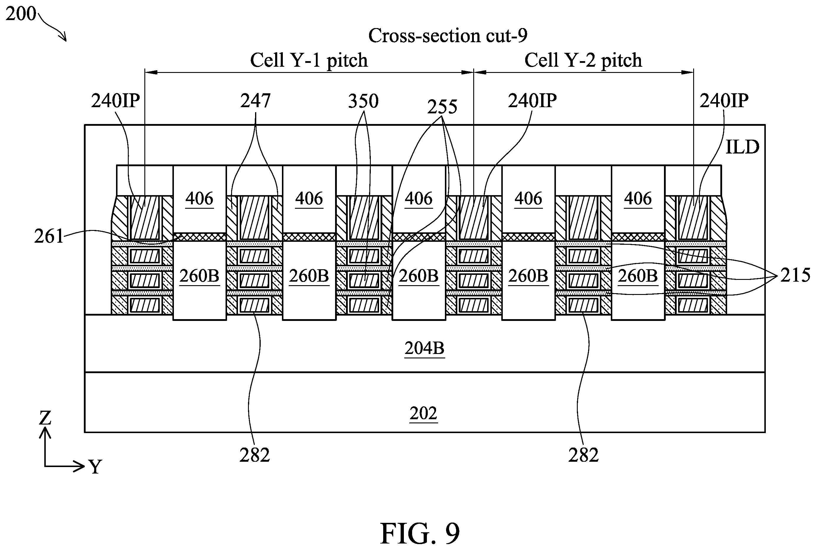 Patent US12426310 Figure 9 – Gate-all-around devices with optimized gate spacers and gate end dielectric