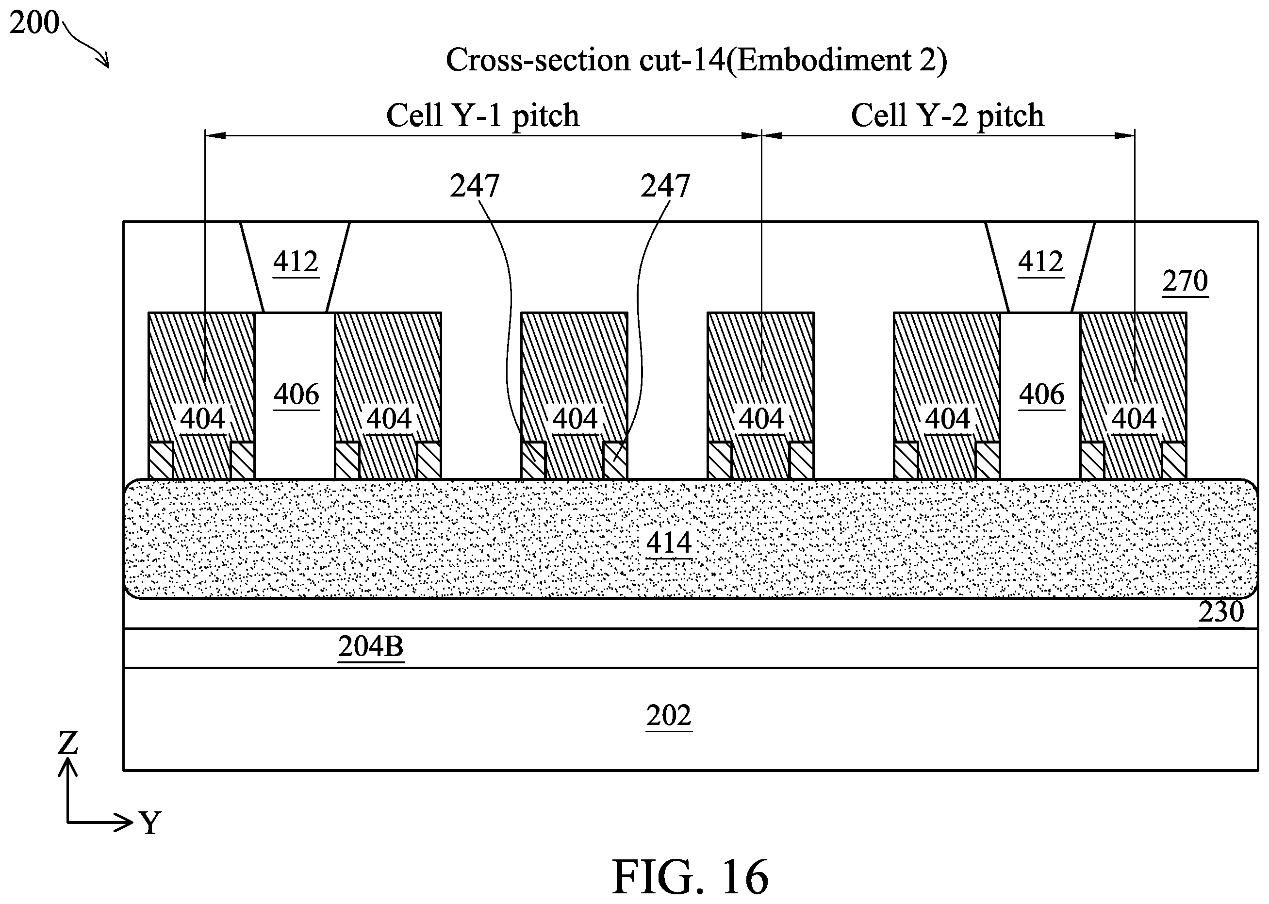 Patent US12426310 Figure 16 – Gate-all-around devices with optimized gate spacers and gate end dielectric