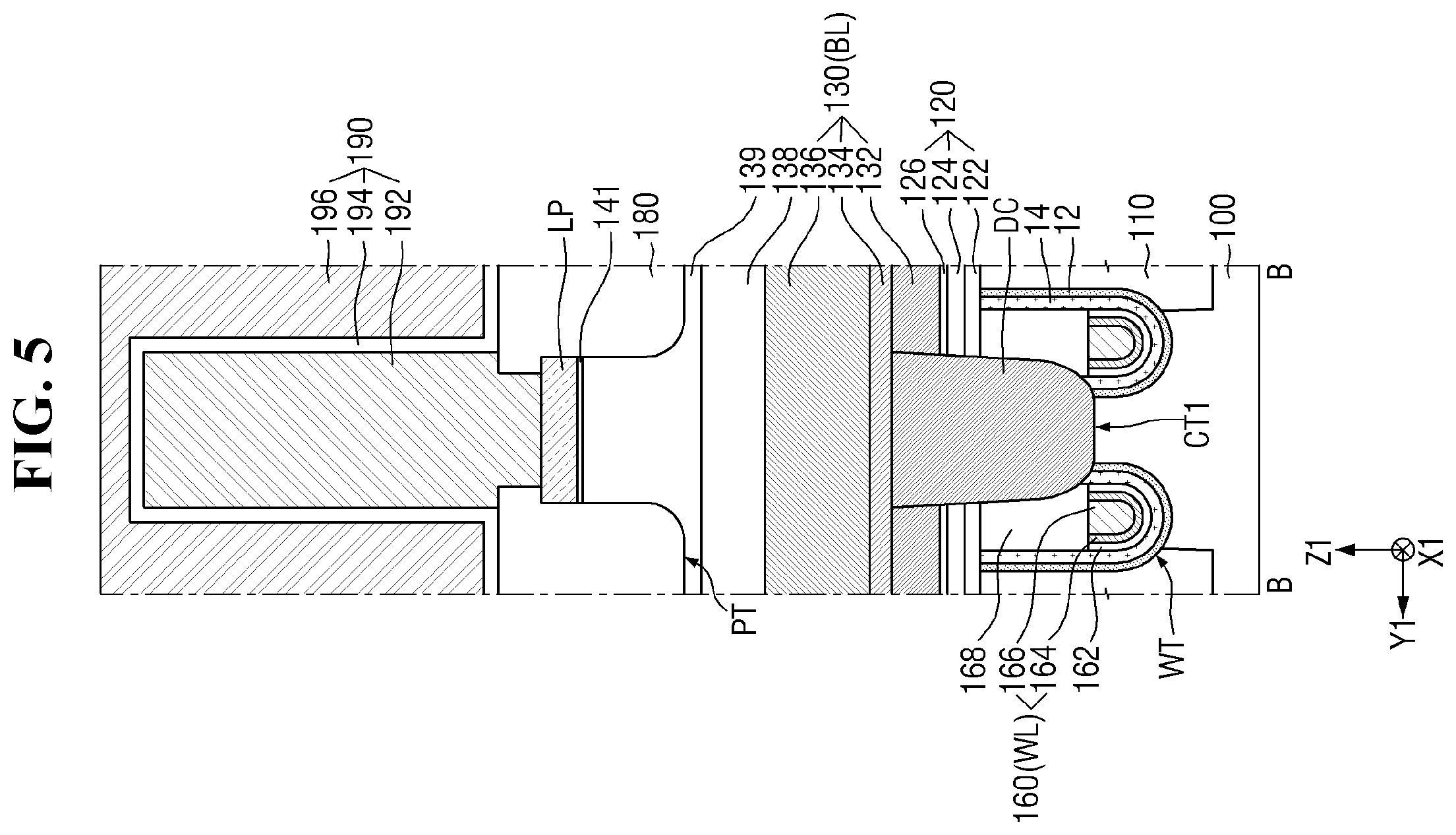 Patent US12426312 Figure 5 – Semiconductor device and method for fabricating the same