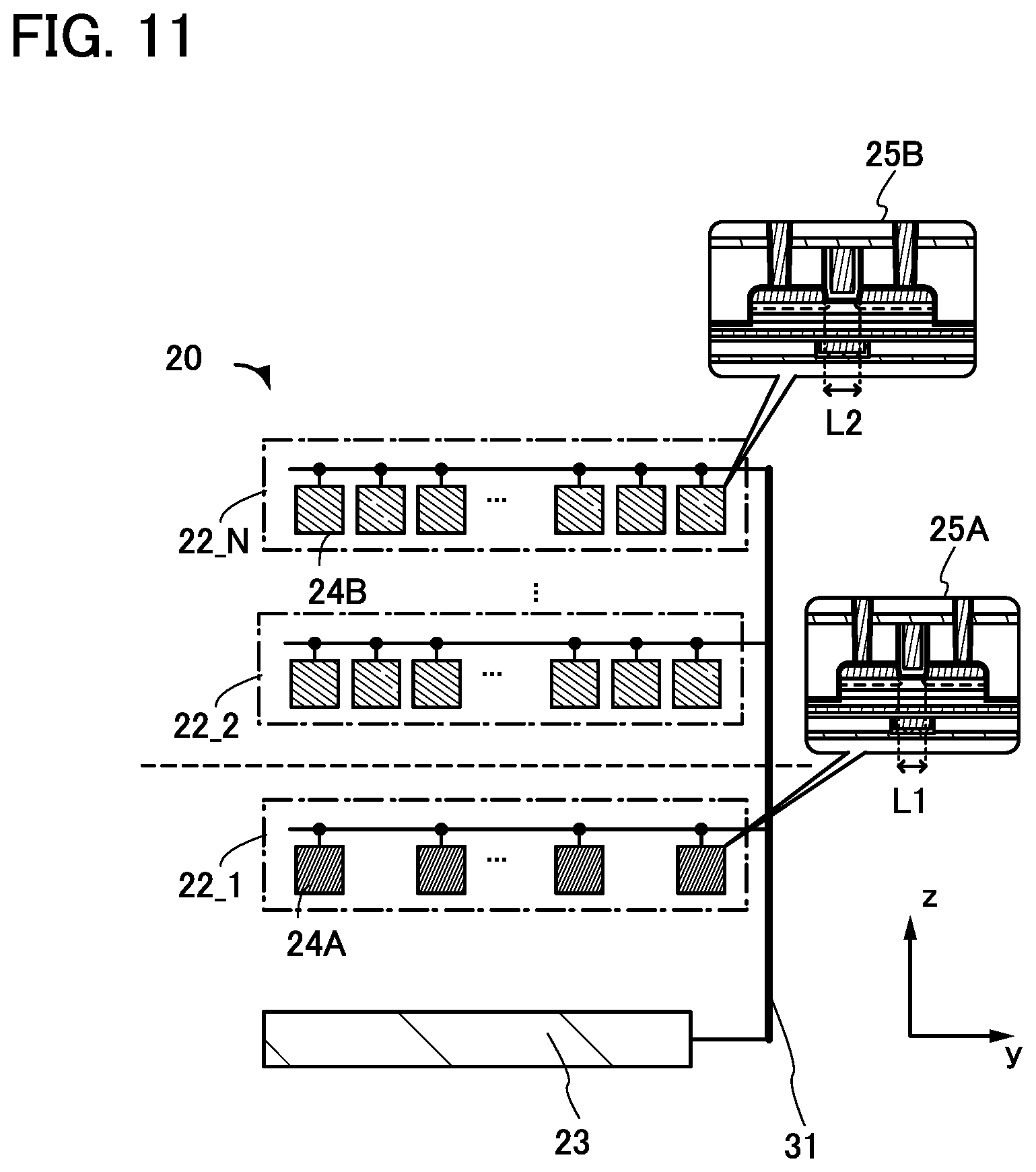 Patent US12426313 Figure 11 – Semiconductor device