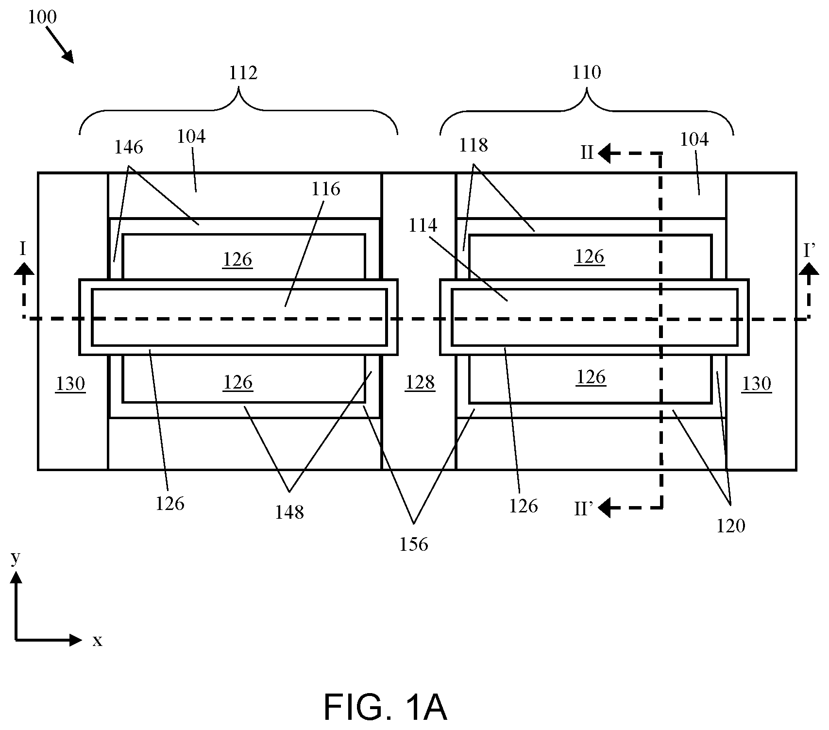 Patent US12426315 Figure 1 – IC device with vertically-graded silicon germanium region adjacent device channel and method for forming