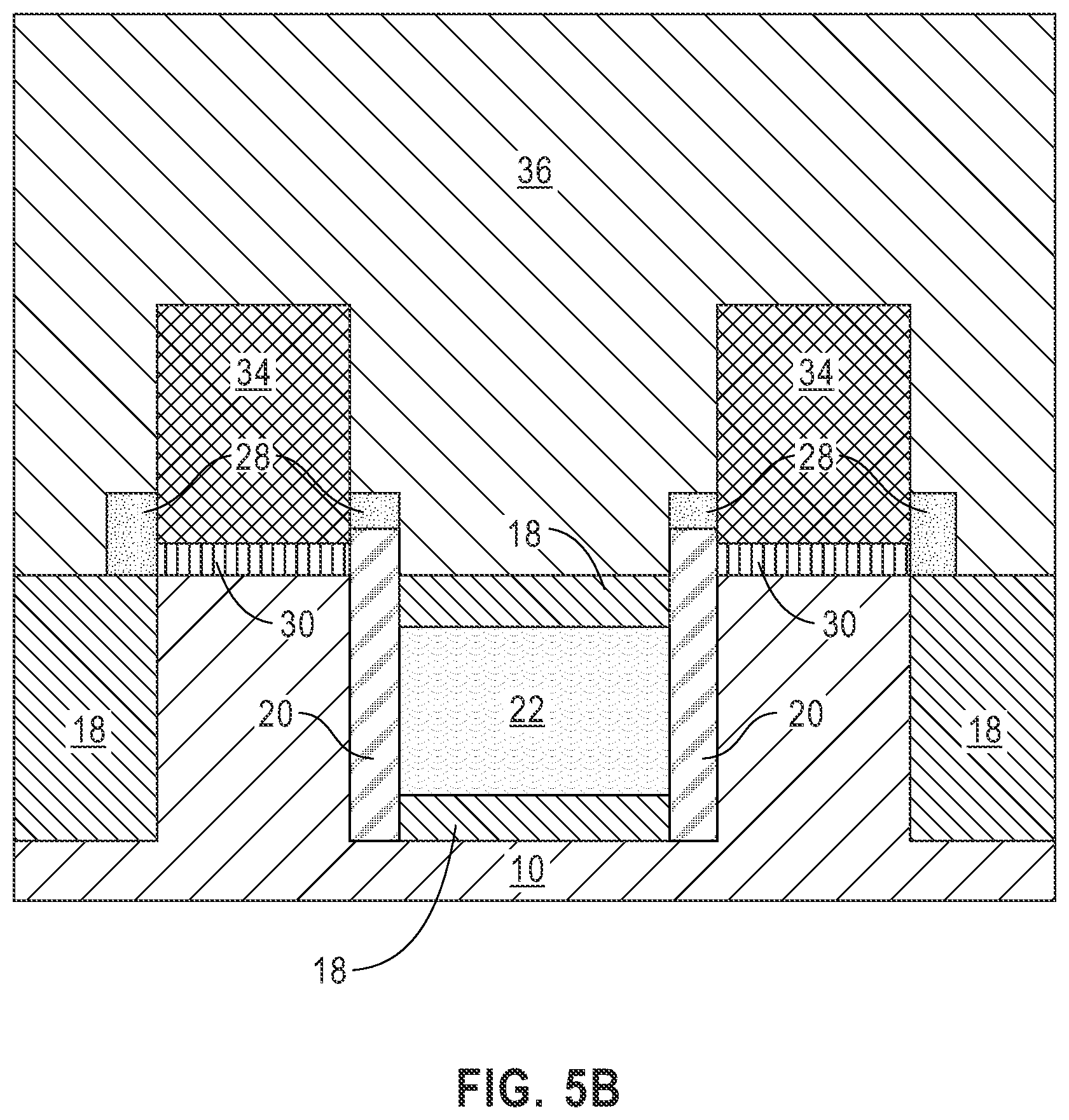 Patent US12426338 Figure 8 – Buried power rail with robust connection to a wrap around contact