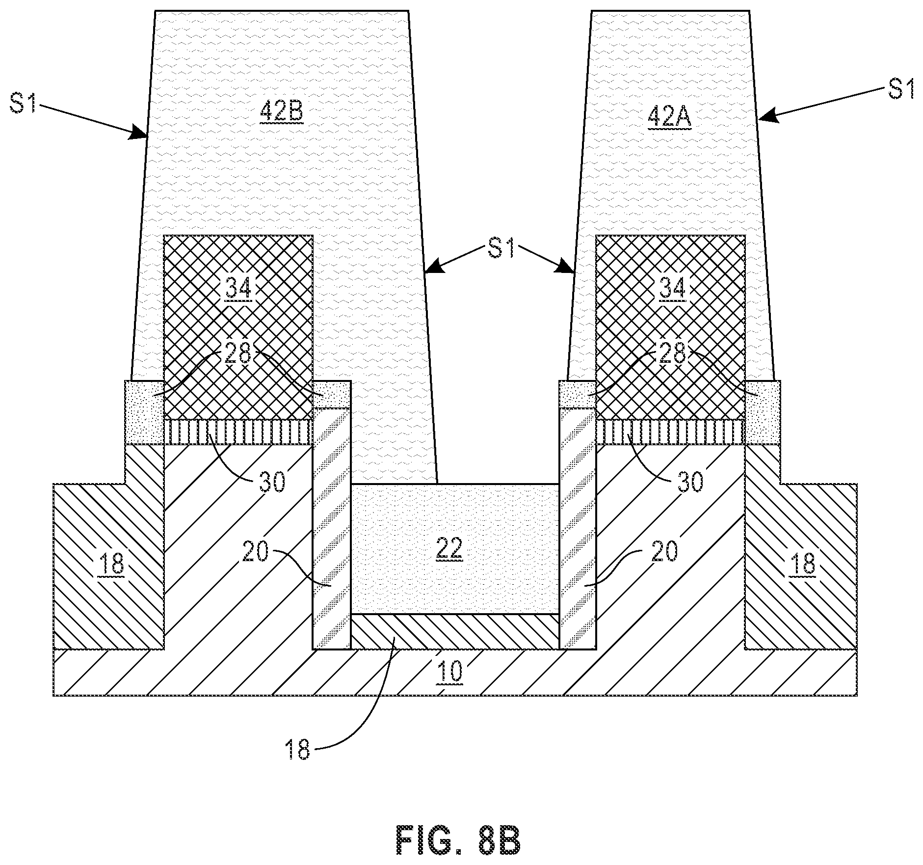 Patent US12426338 Figure 13 – Buried power rail with robust connection to a wrap around contact