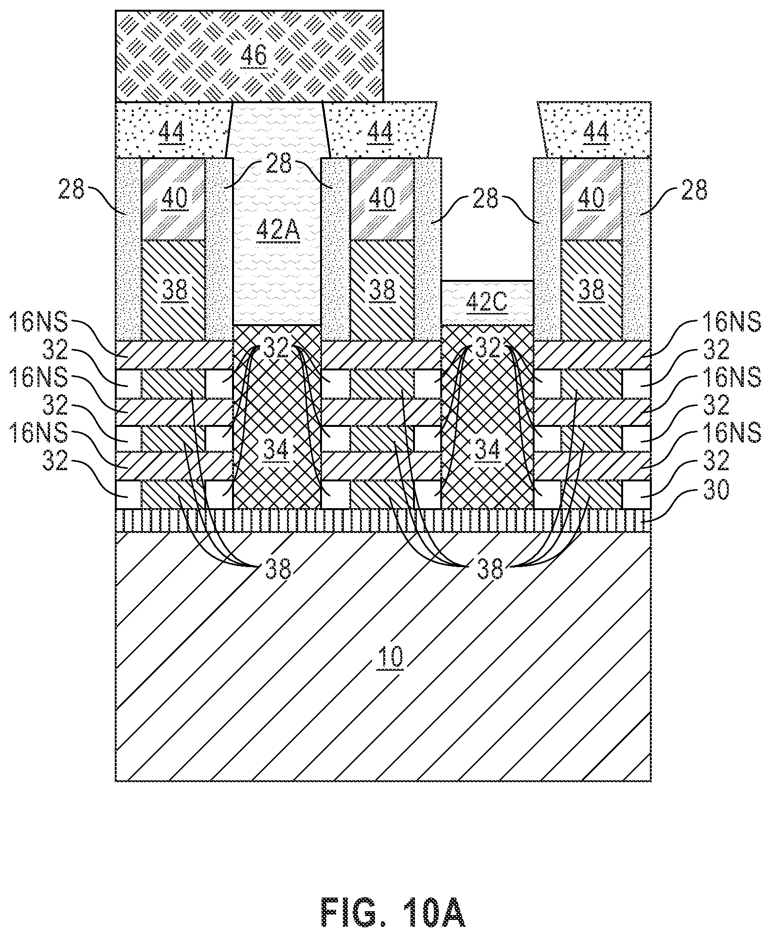Patent US12426338 Figure 16 – Buried power rail with robust connection to a wrap around contact