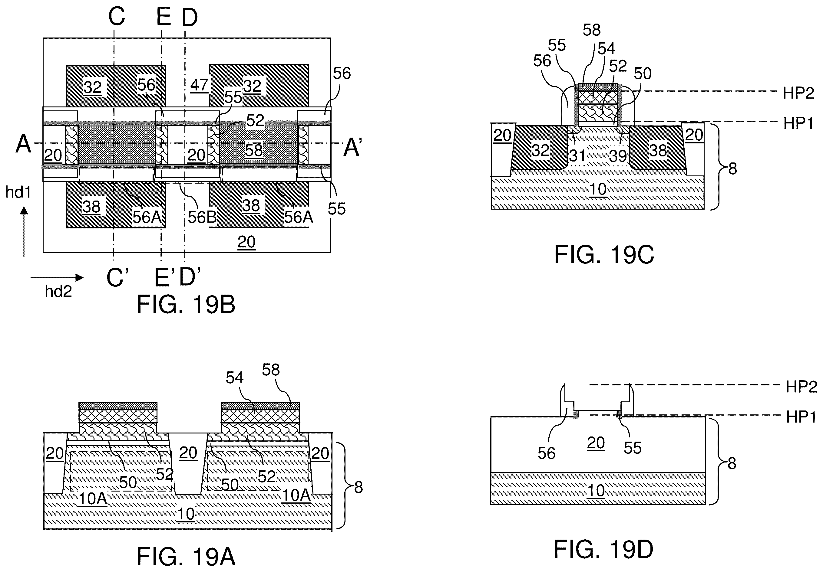 Patent US12426354 Figure 16 – Field effect transistors with reduced gate fringe area and method of making the same