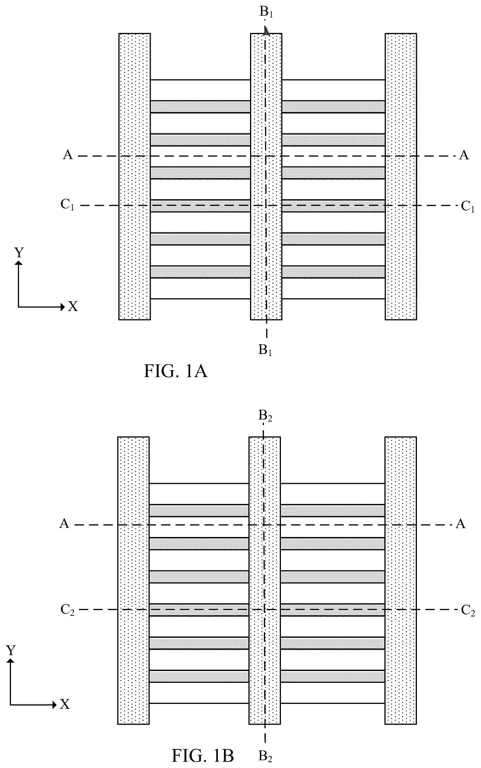 Patent US12426355 Figure 1 – Integration of stacked nanosheets and FINFET that overhangs a bottom spacer