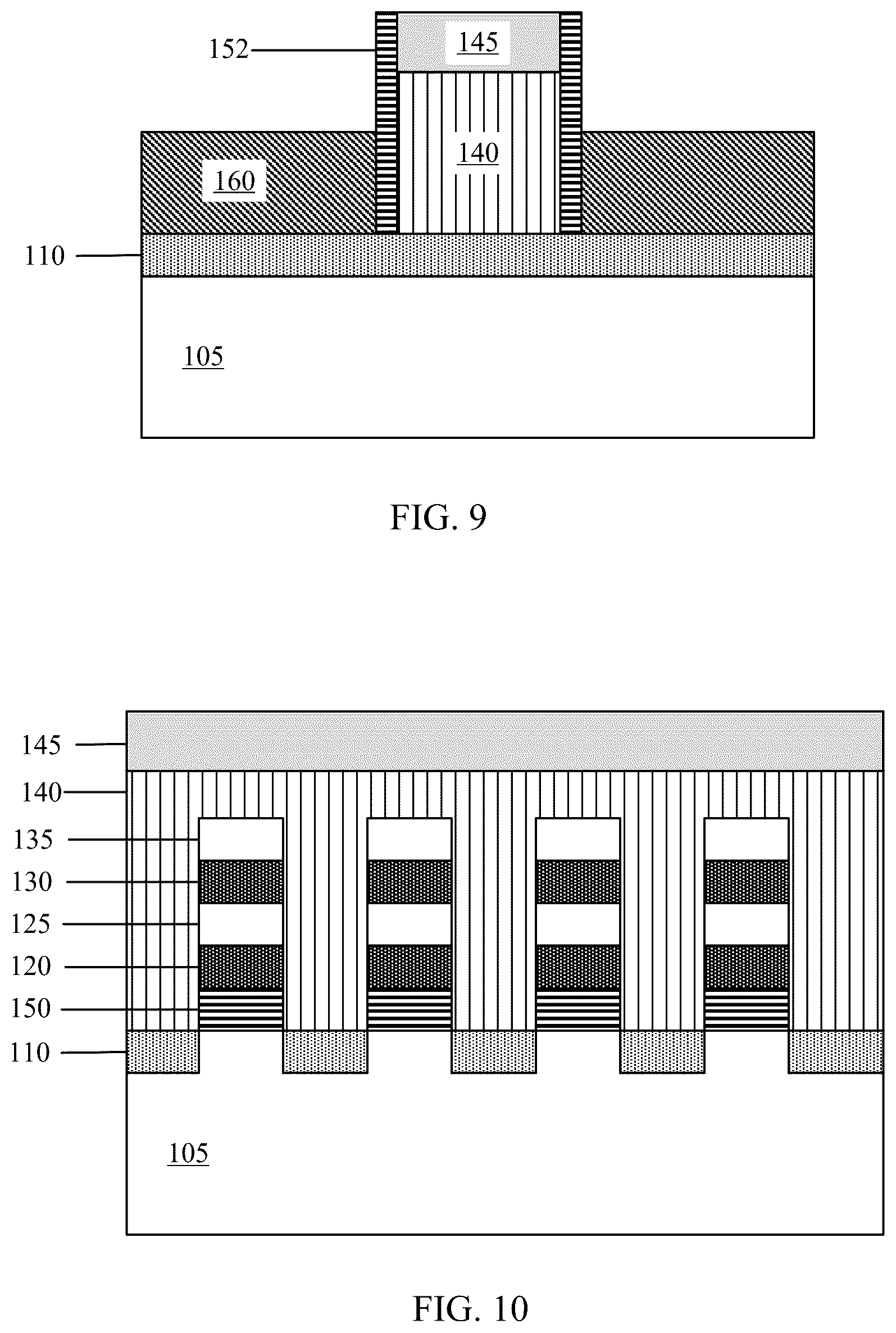 Patent US12426355 Figure 7 – Integration of stacked nanosheets and FINFET that overhangs a bottom spacer