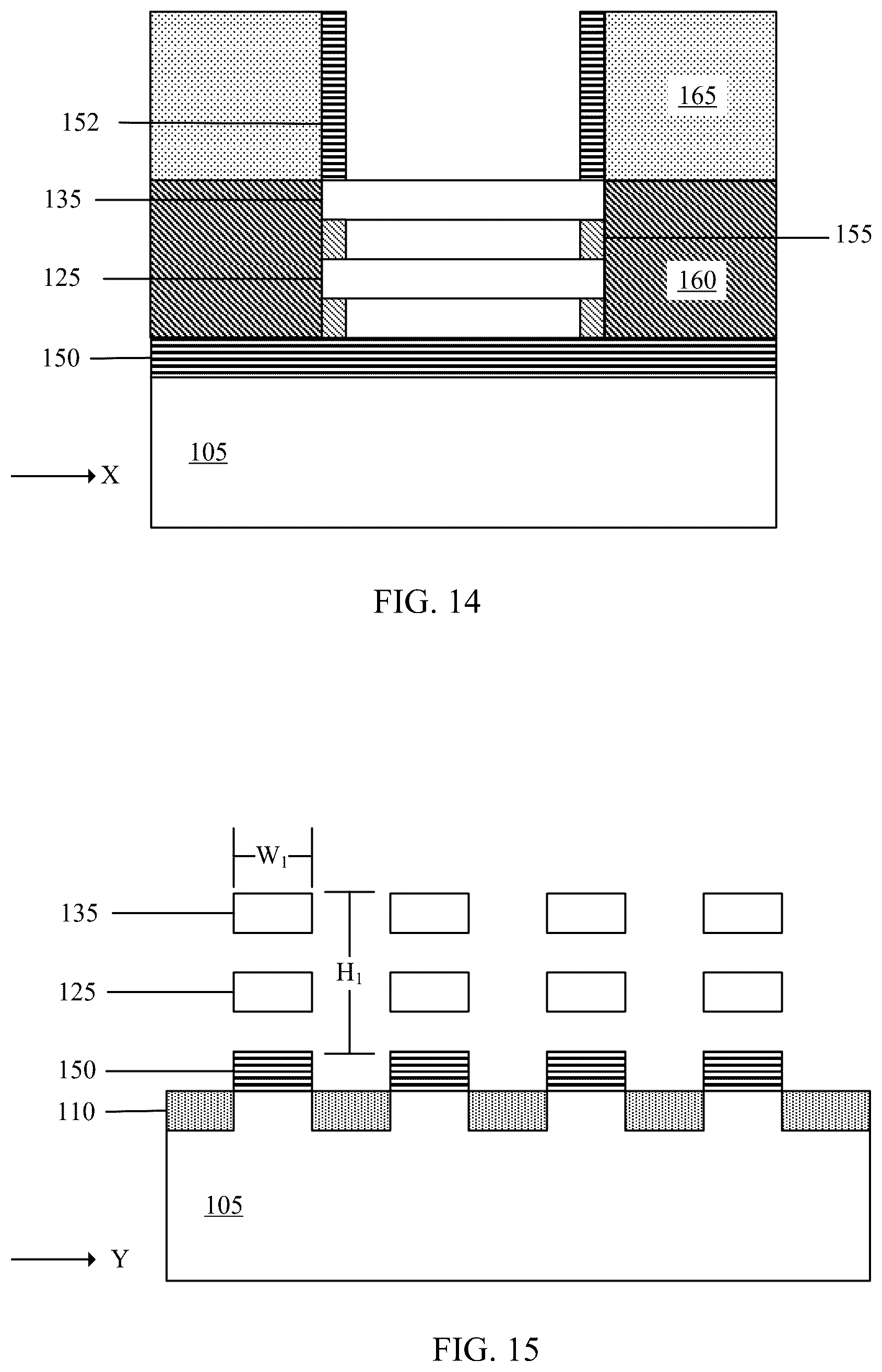 Patent US12426355 Figure 10 – Integration of stacked nanosheets and FINFET that overhangs a bottom spacer