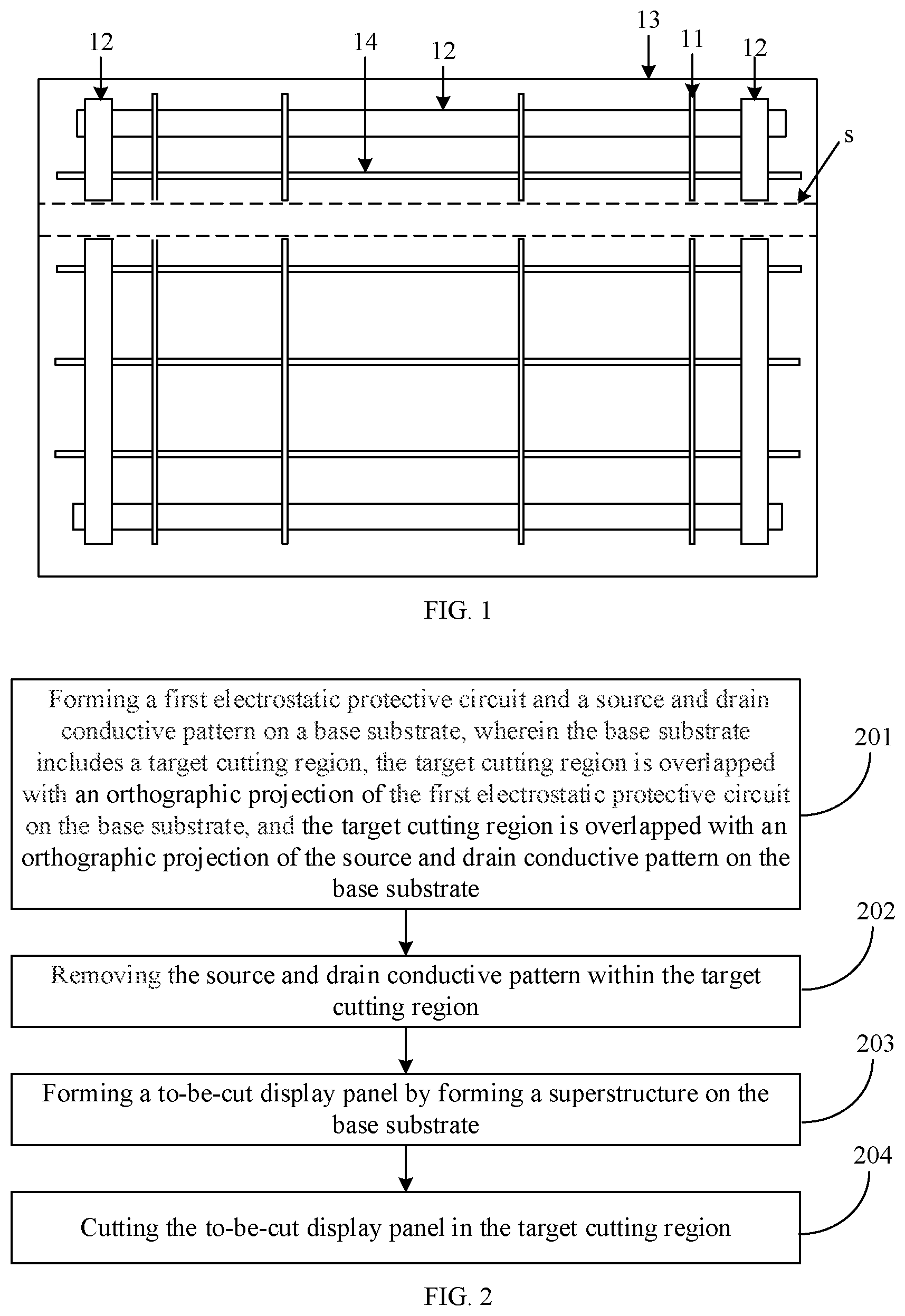Patent US12426363 Figure 1 – Method for manufacturing display panel, display panel and to-be-cut display panel