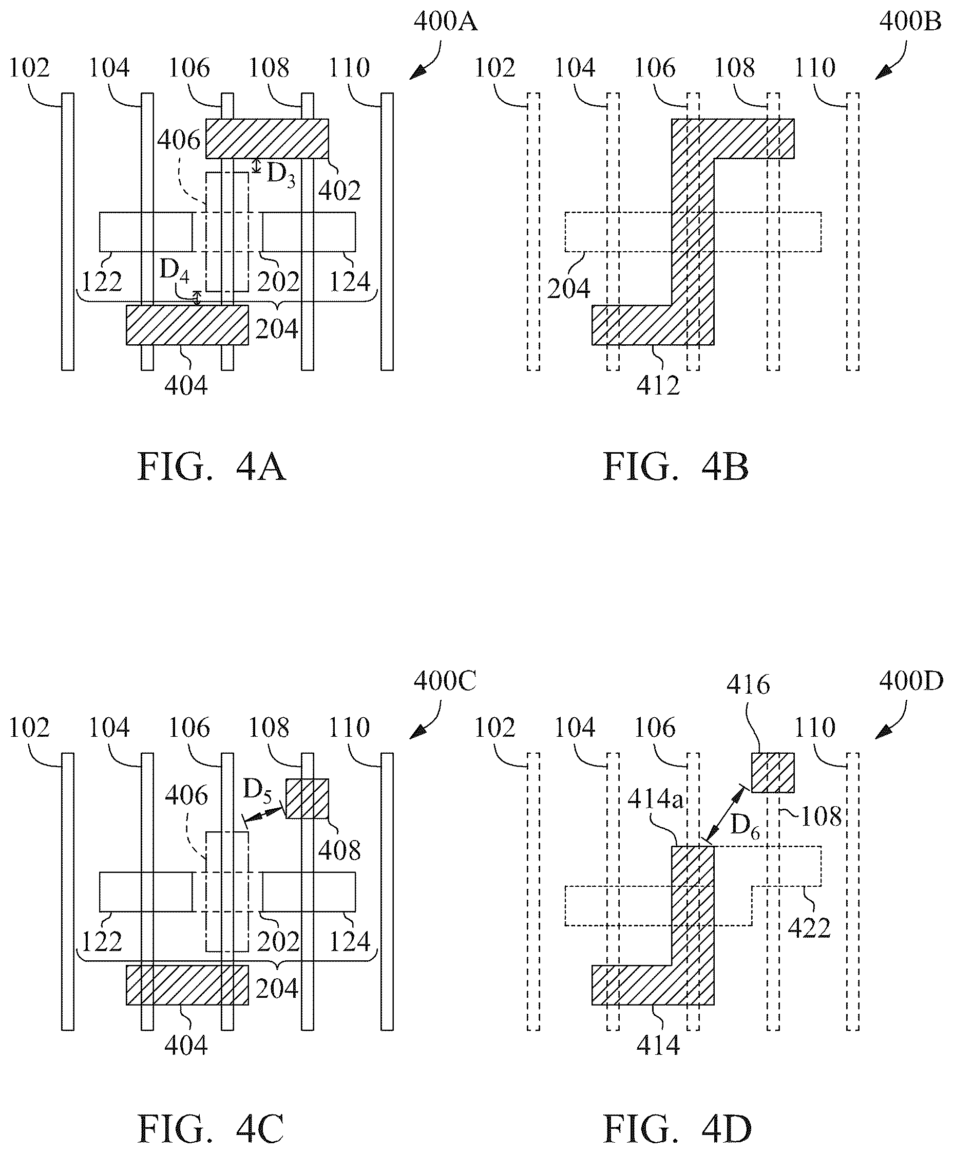 Patent US12426380 Figure 5 – Integrated circuit having angled conductive feature