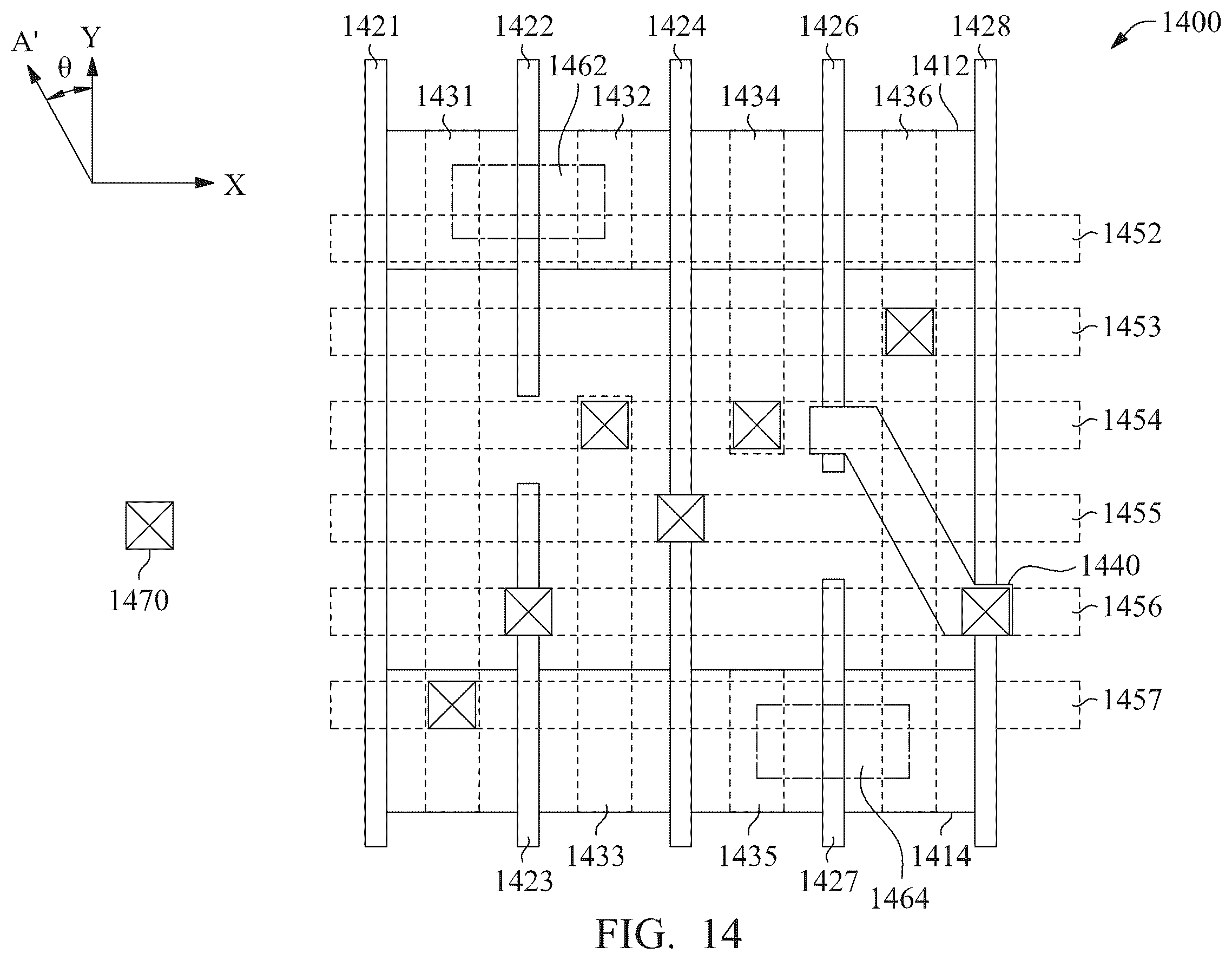 Patent US12426380 Figure 15 – Integrated circuit having angled conductive feature