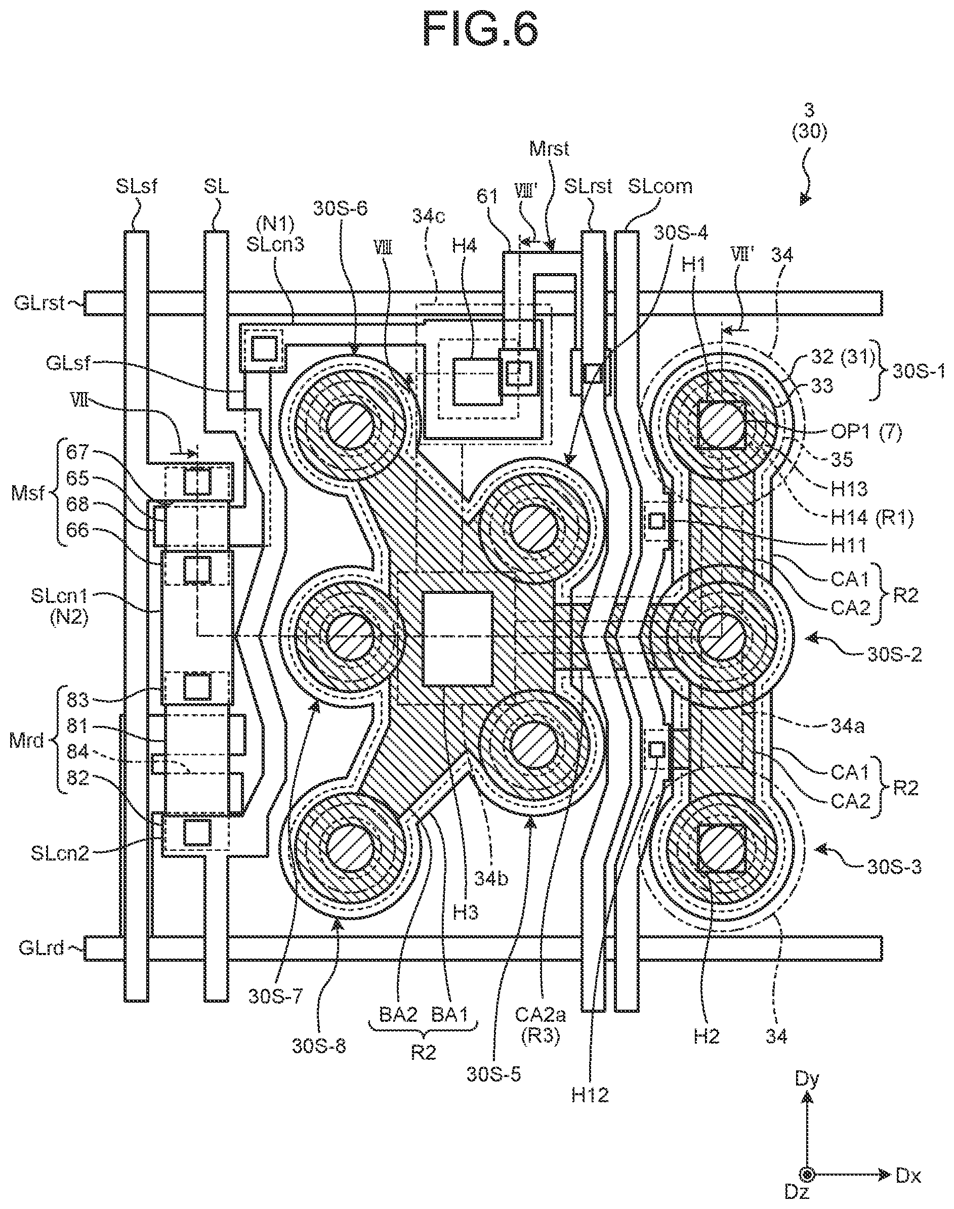 Patent US12426384 Figure 7 – Detection device, display device, and illumination device with detection function