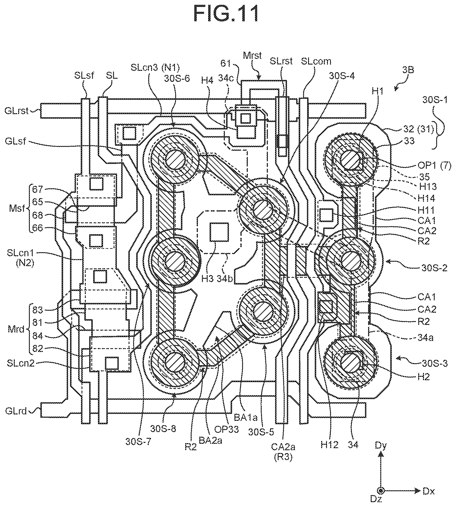 Patent US12426384 Figure 12 – Detection device, display device, and illumination device with detection function