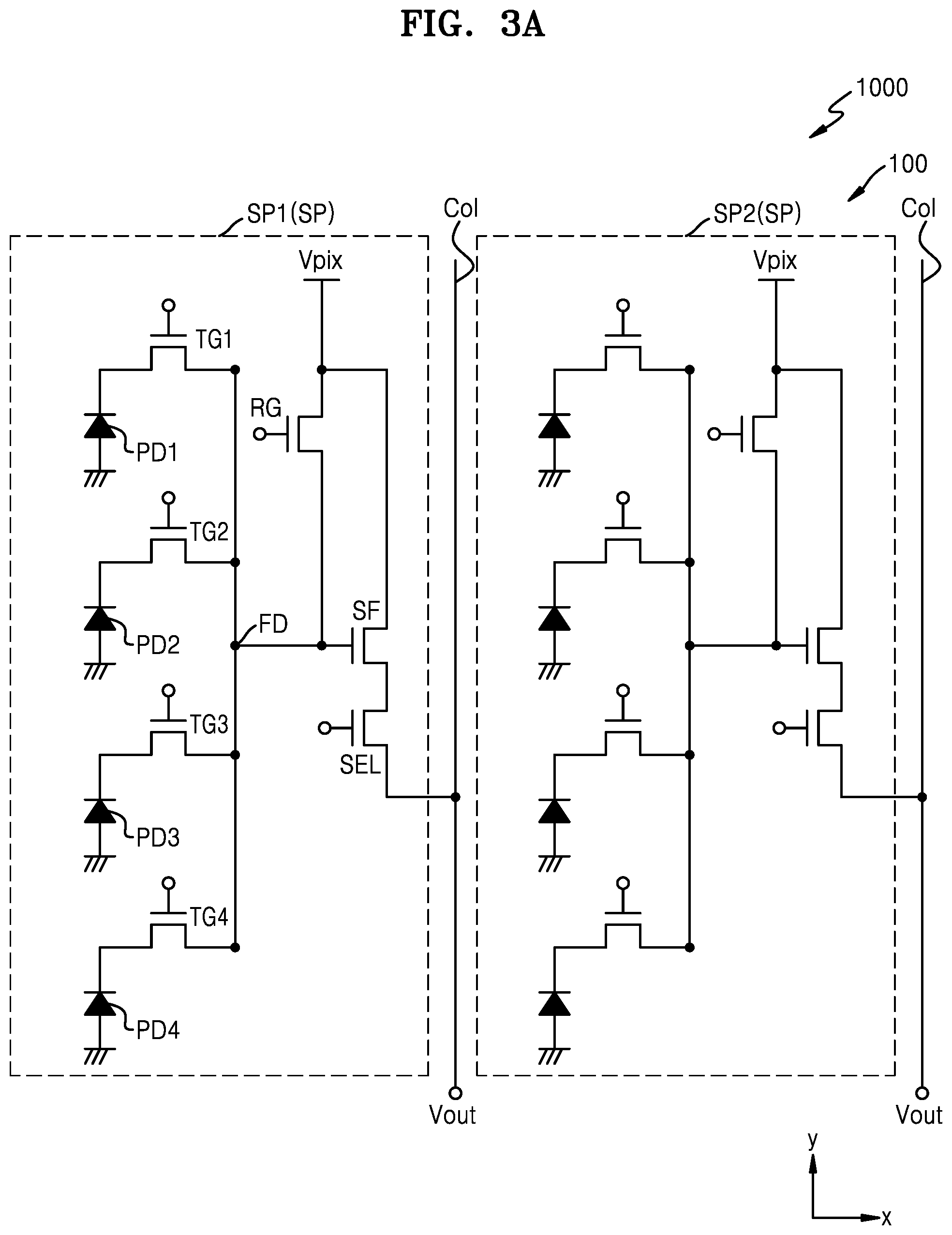 Patent US12426396 Figure 3 – Image sensor with stack structure in which two semiconductor chips are combined with each other