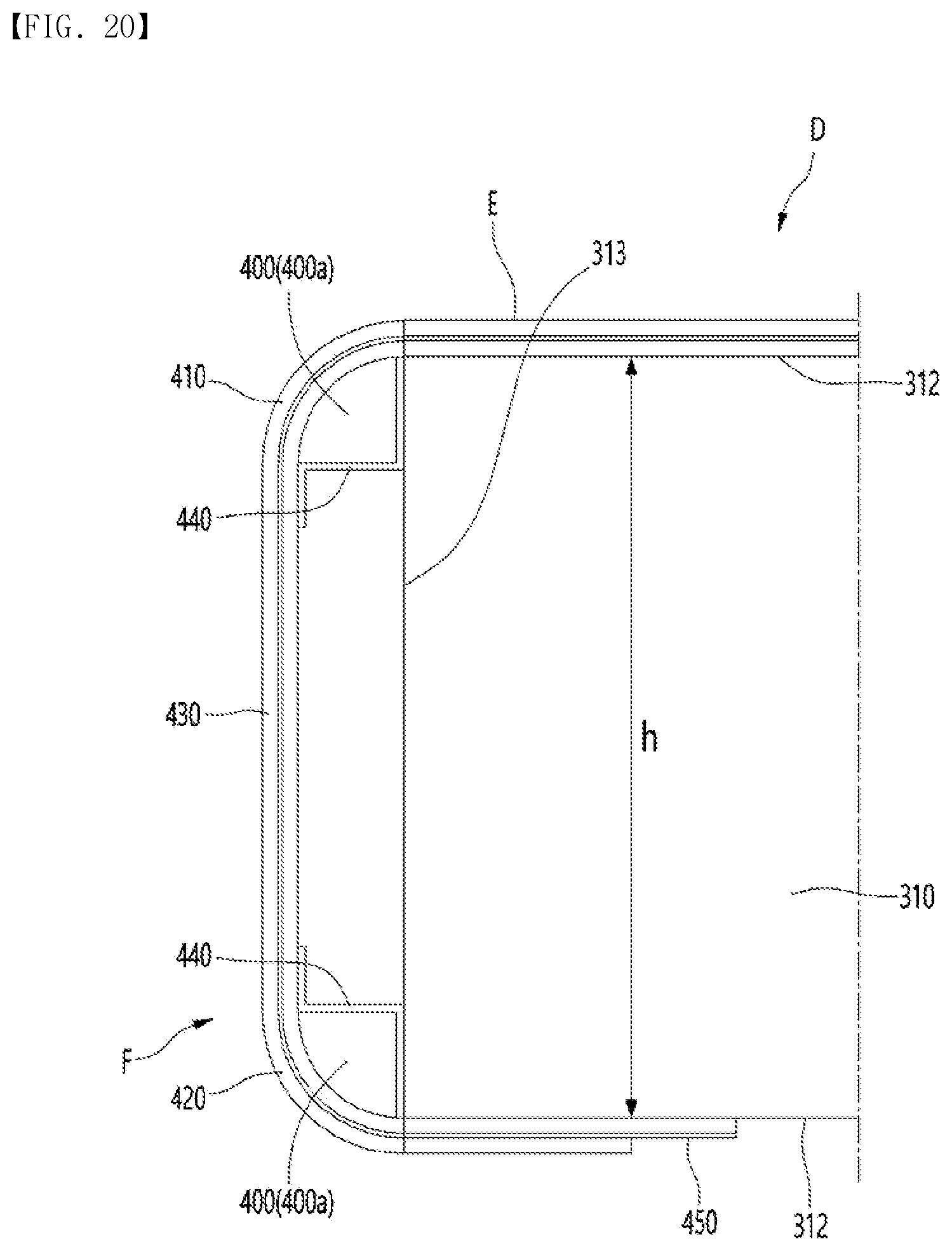 Patent US12426422 Figure 17 – Display device having support module on side surface of substrate