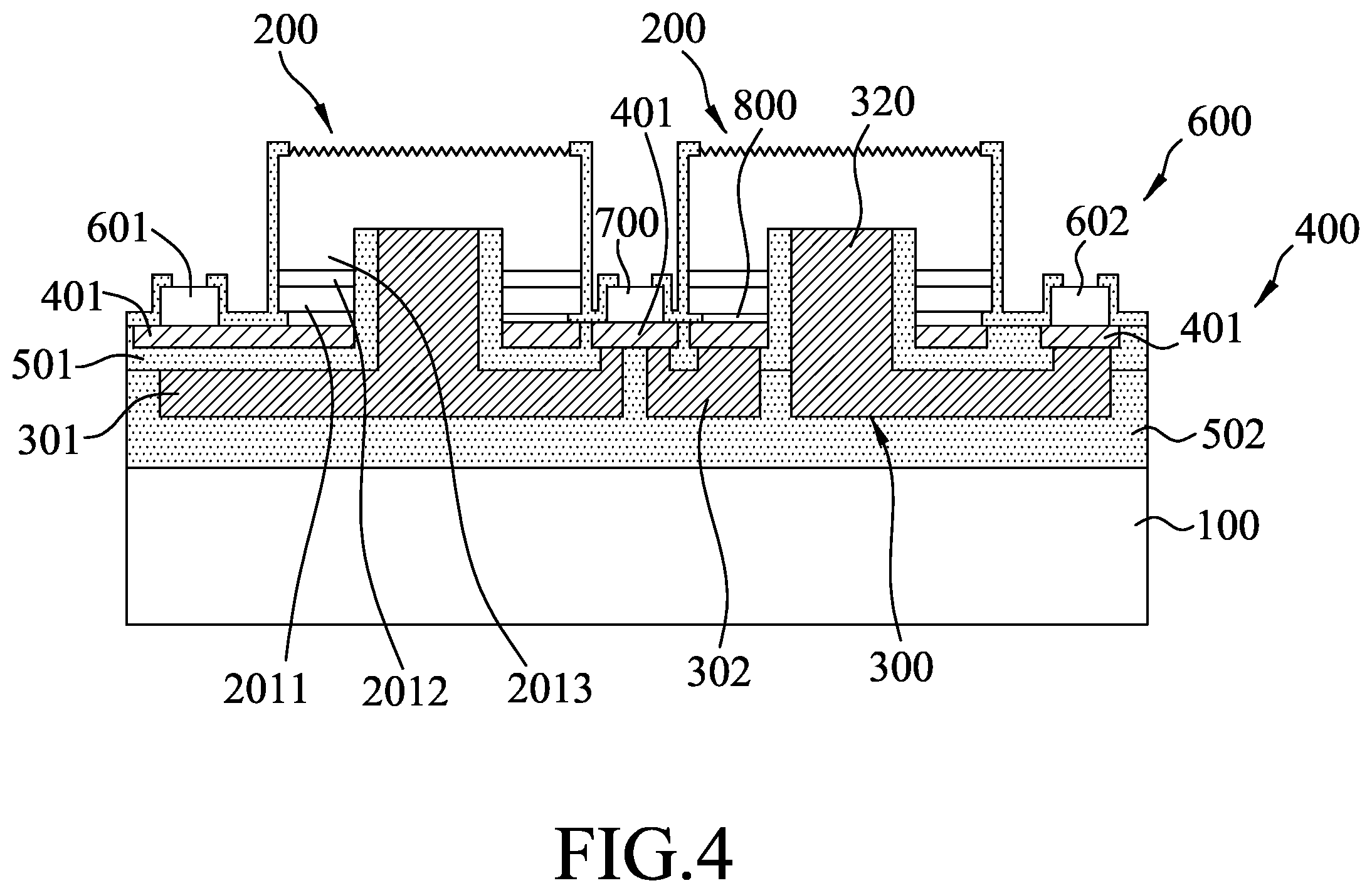 Patent US12426424 Figure 4 – Light-emitting device and method for making the same