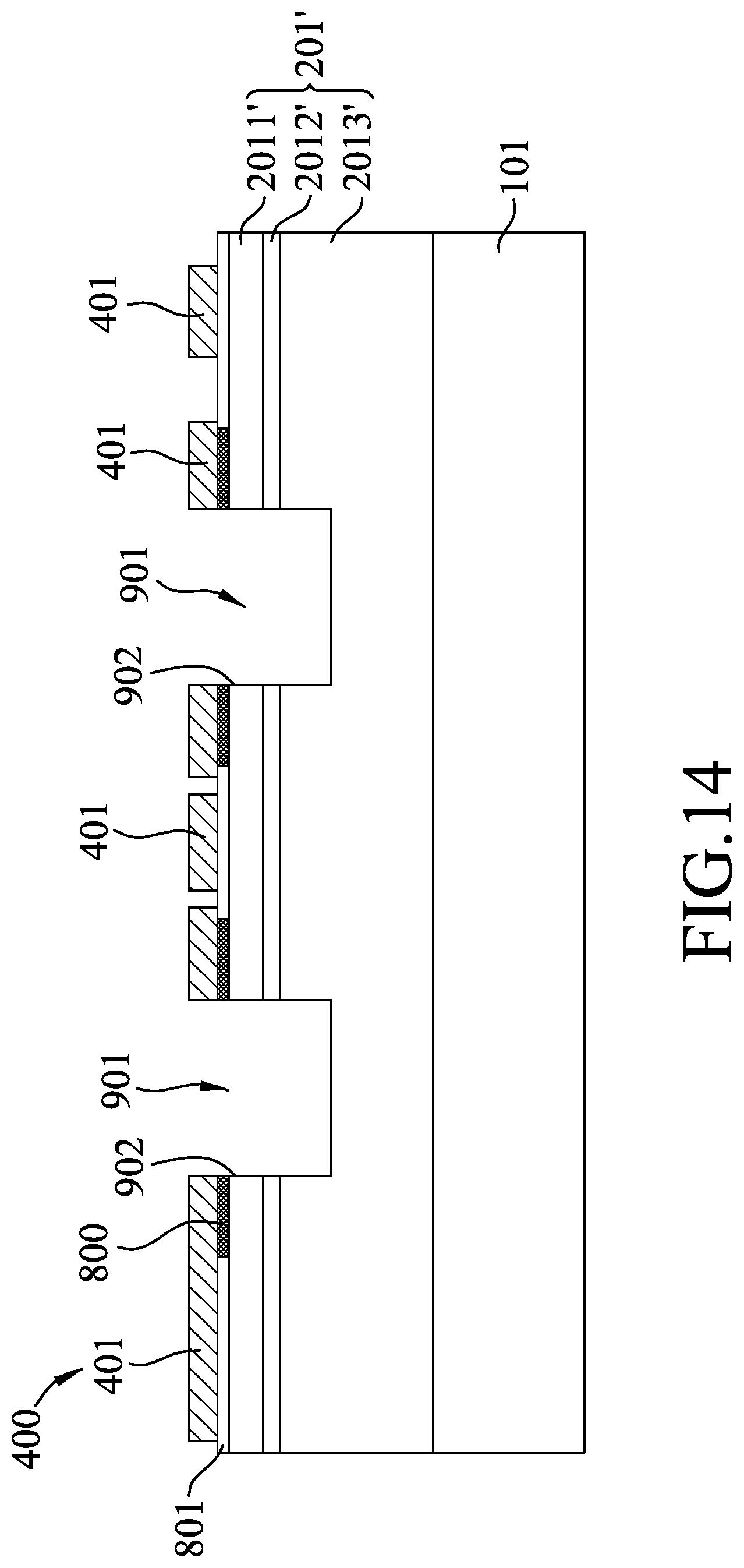 Patent US12426424 Figure 14 – Light-emitting device and method for making the same