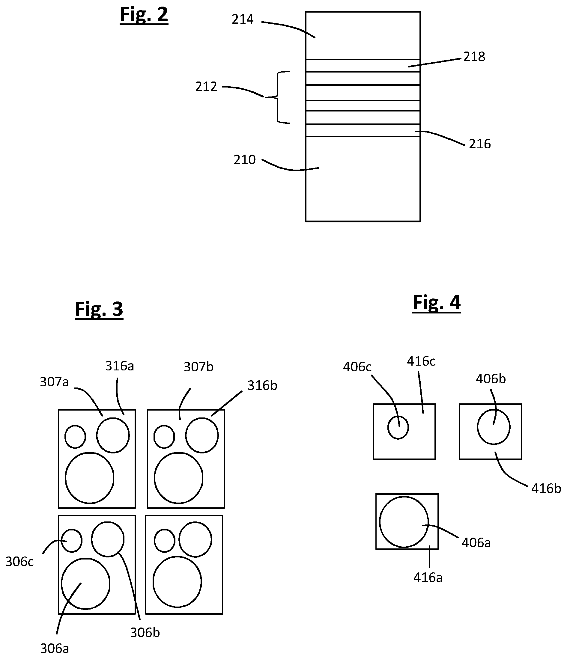 Patent US12426426 Figure 2 – Arrays of LED structures extending through holes in a dielectric layer and independently activated