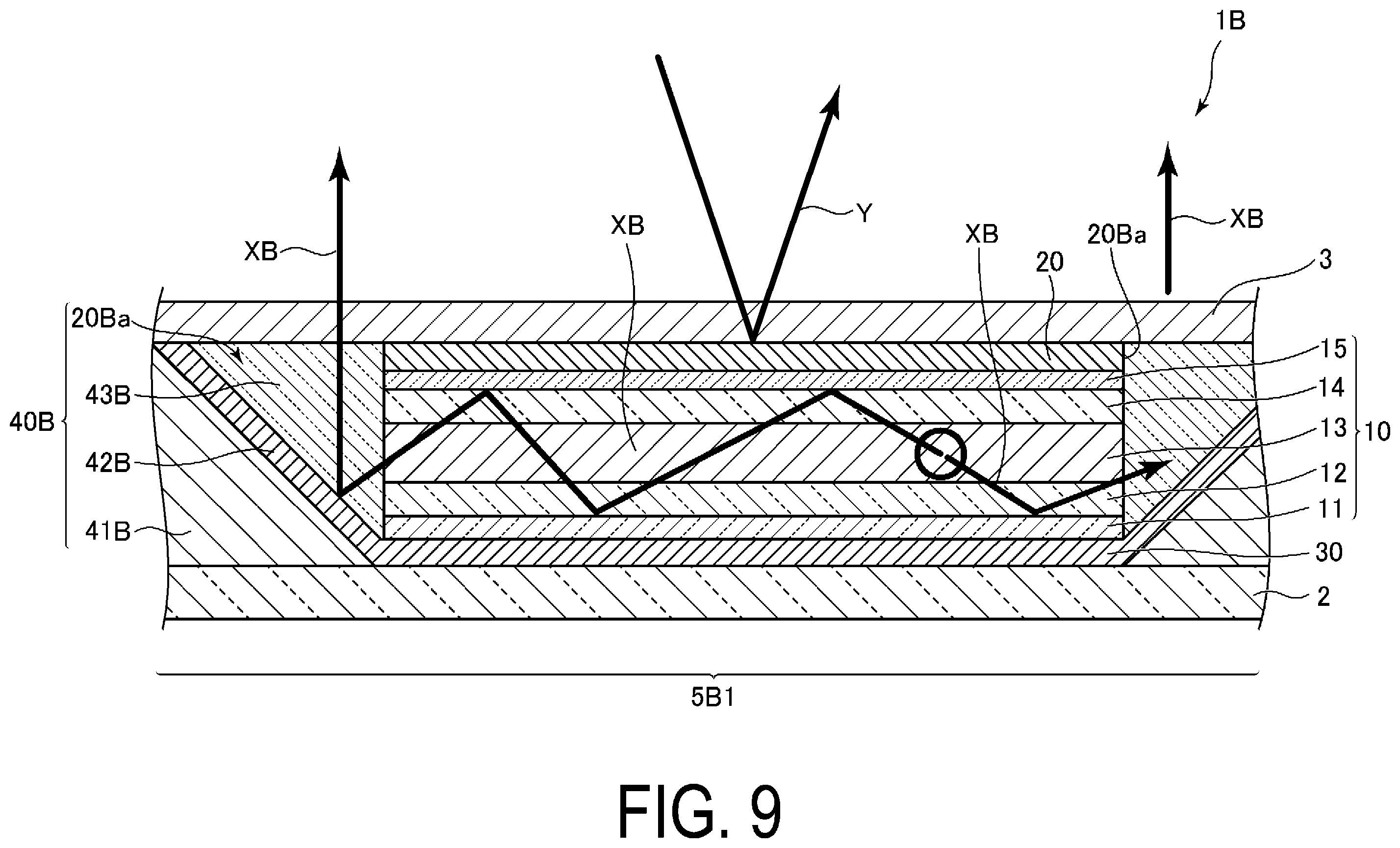 Patent US12426430 Figure 9 – Display device that improves light extraction efficiency from light emitting element by functioning as a mirror