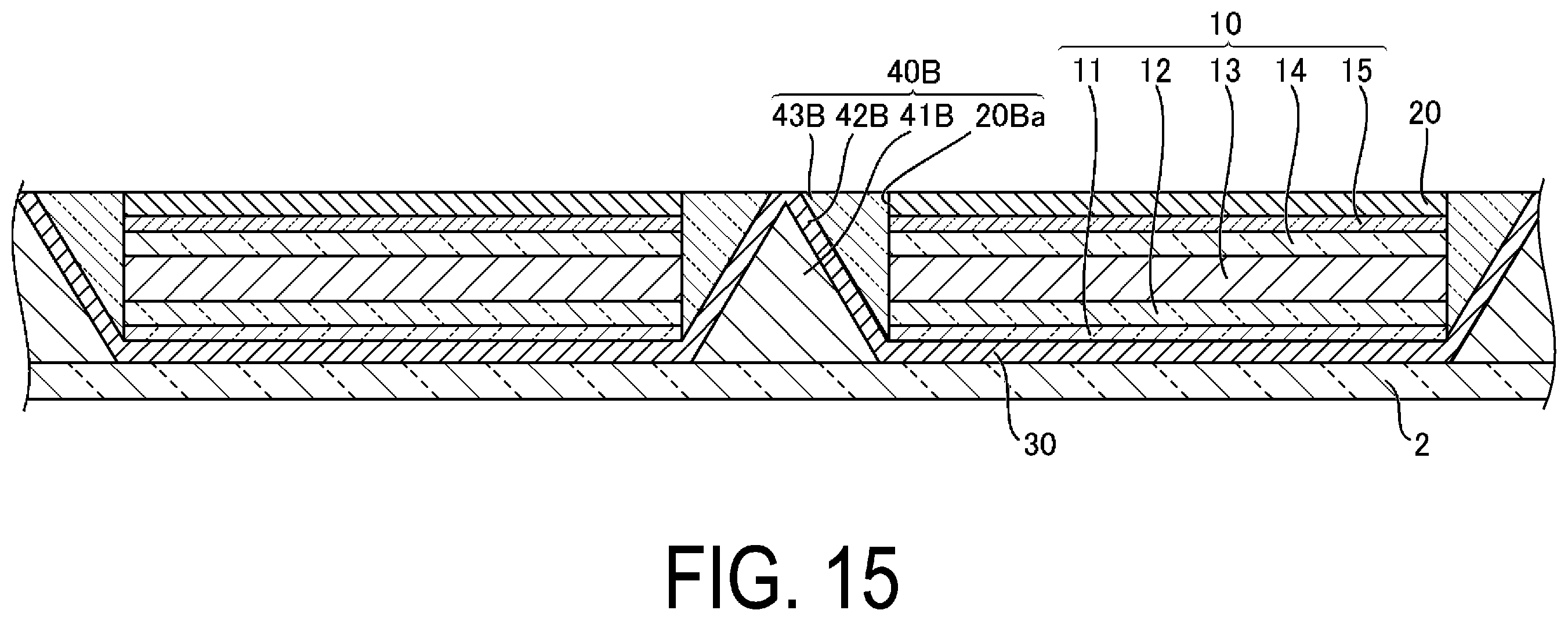 Patent US12426430 Figure 15 – Display device that improves light extraction efficiency from light emitting element by functioning as a mirror