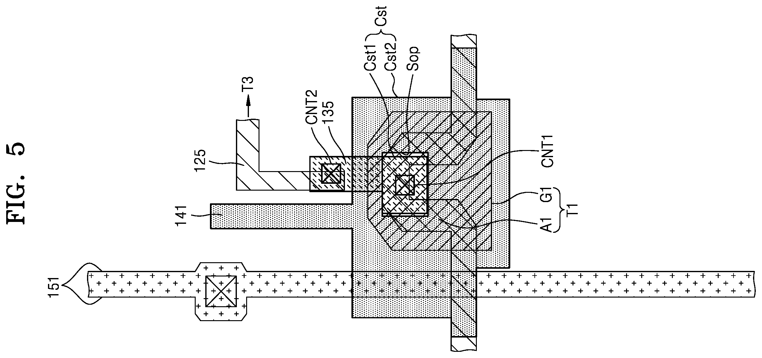 Patent US12426451 Figure 5 – Display apparatus including a shielding conductive layer