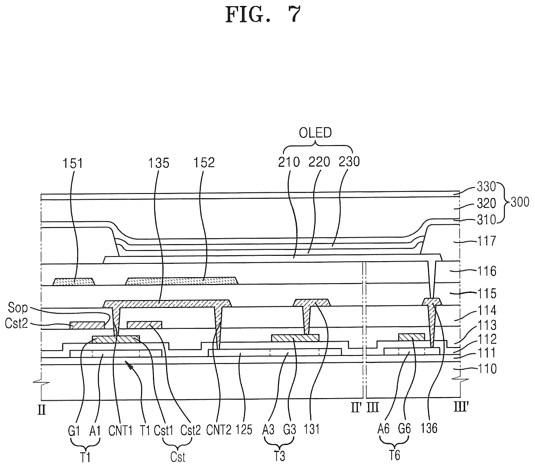 Patent US12426451 Figure 7 – Display apparatus including a shielding conductive layer