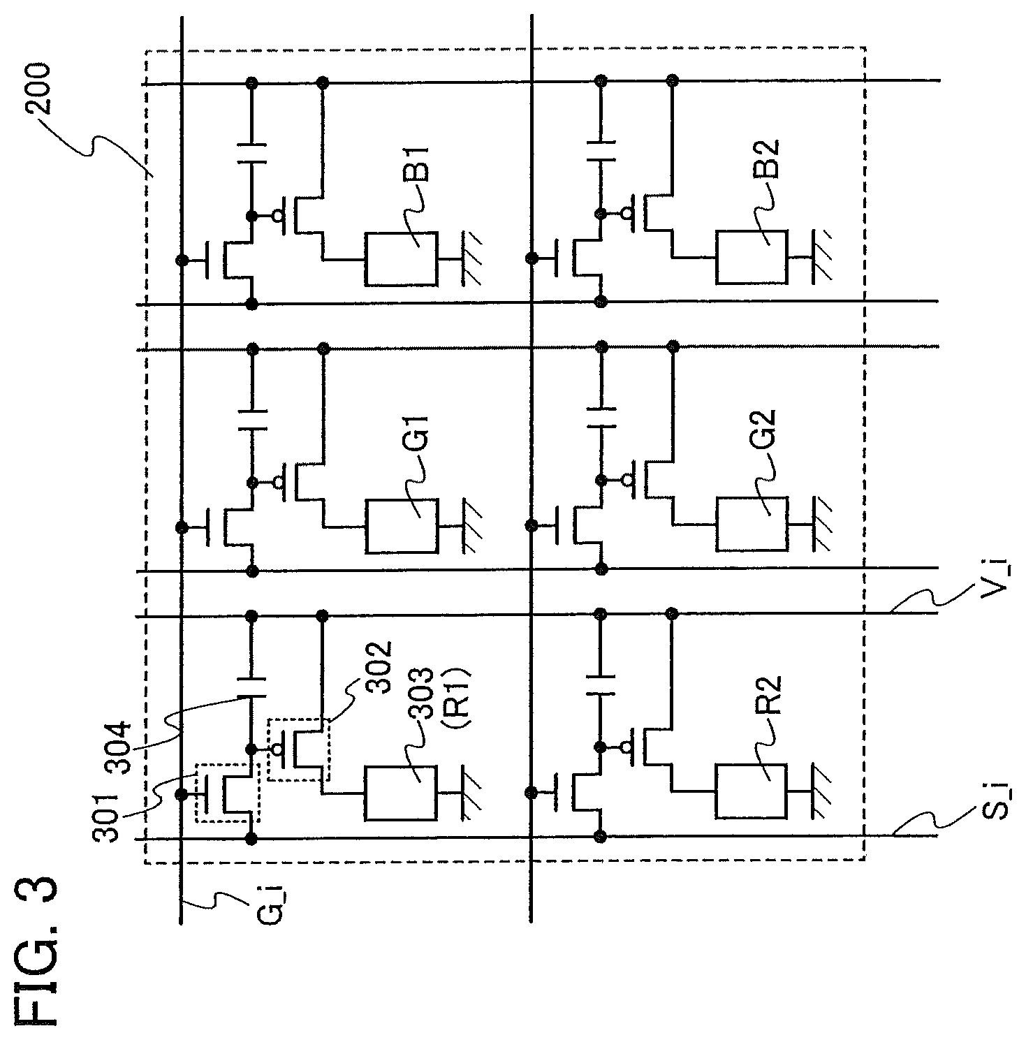 Patent US12426469 Figure 3 – Display device and electronic device
