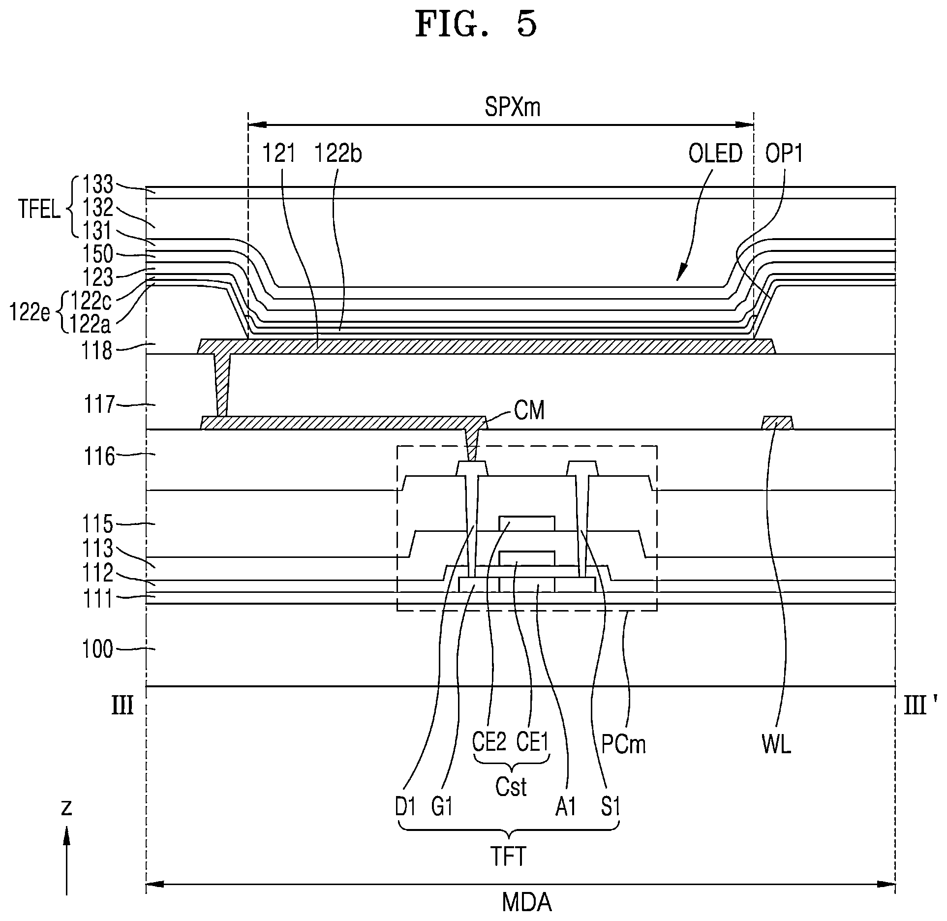 Patent US12426471 Figure 6 – Display panel and display apparatus including the same