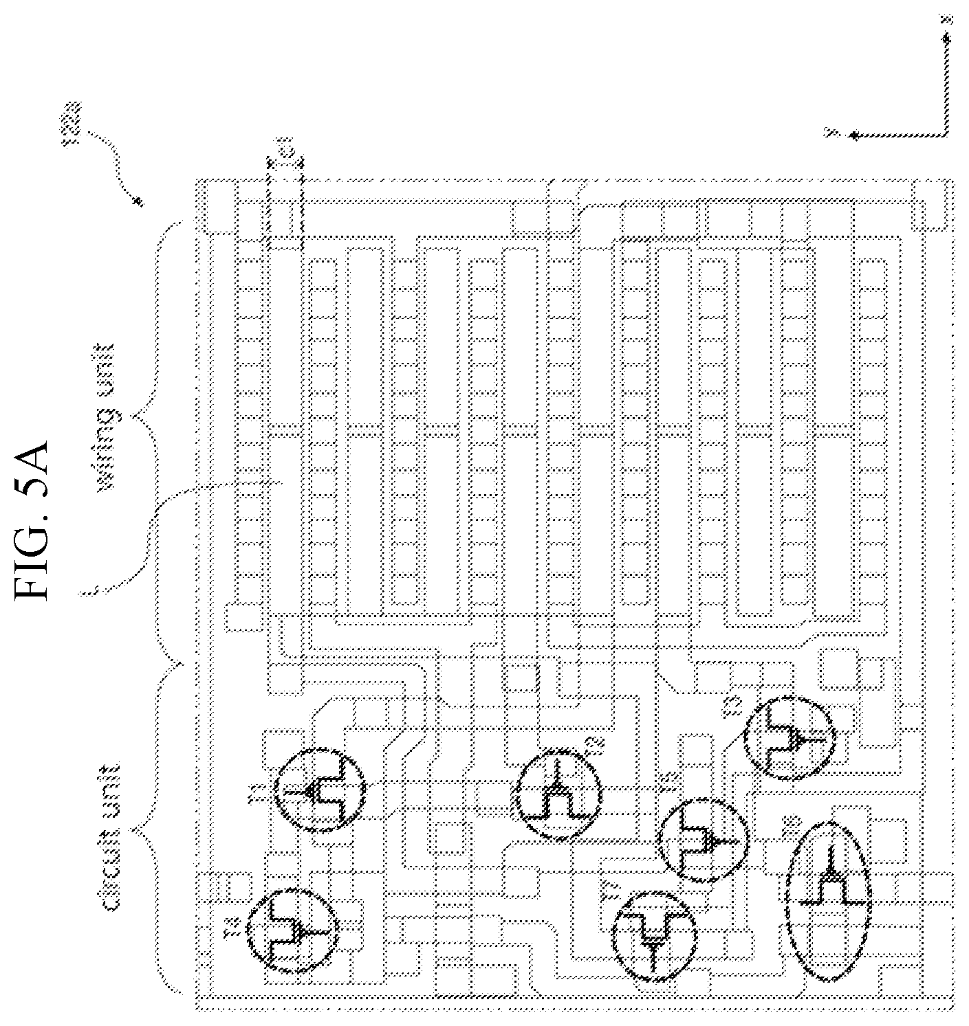 Patent US12426491 Figure 5 – GIP layout for folding display