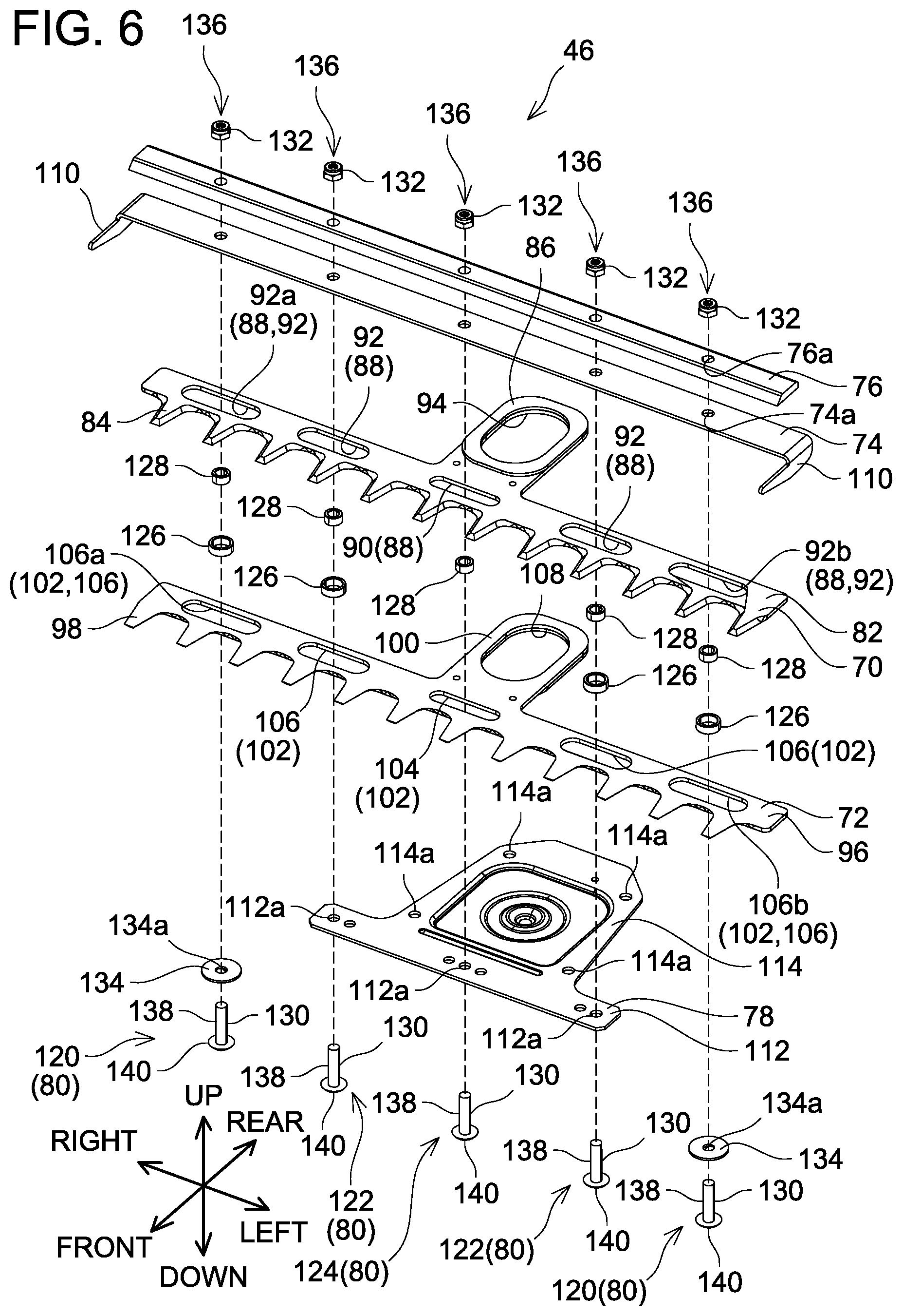 Patent US12426535 Figure 6 – Working machine and blade unit