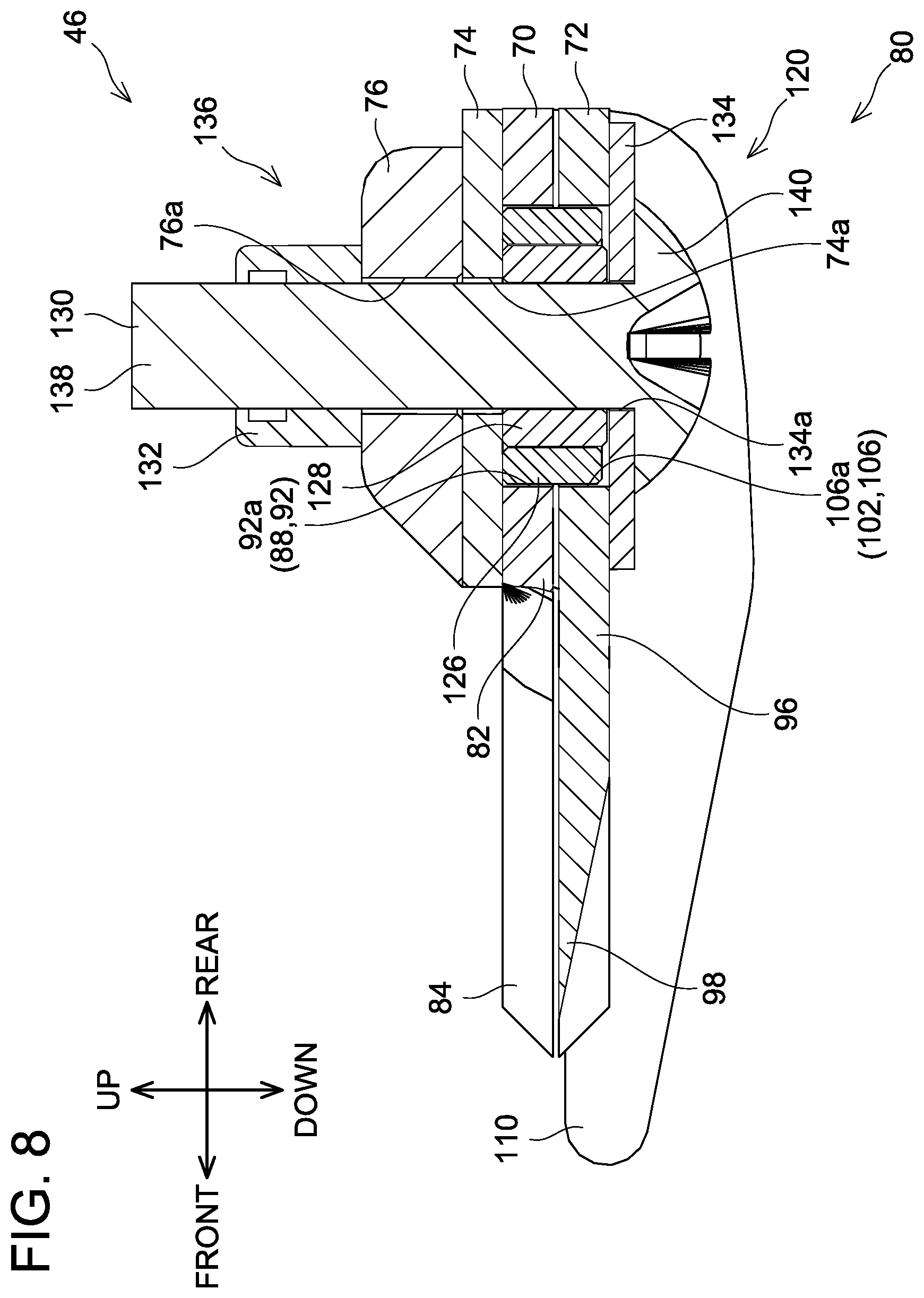 Patent US12426535 Figure 8 – Working machine and blade unit