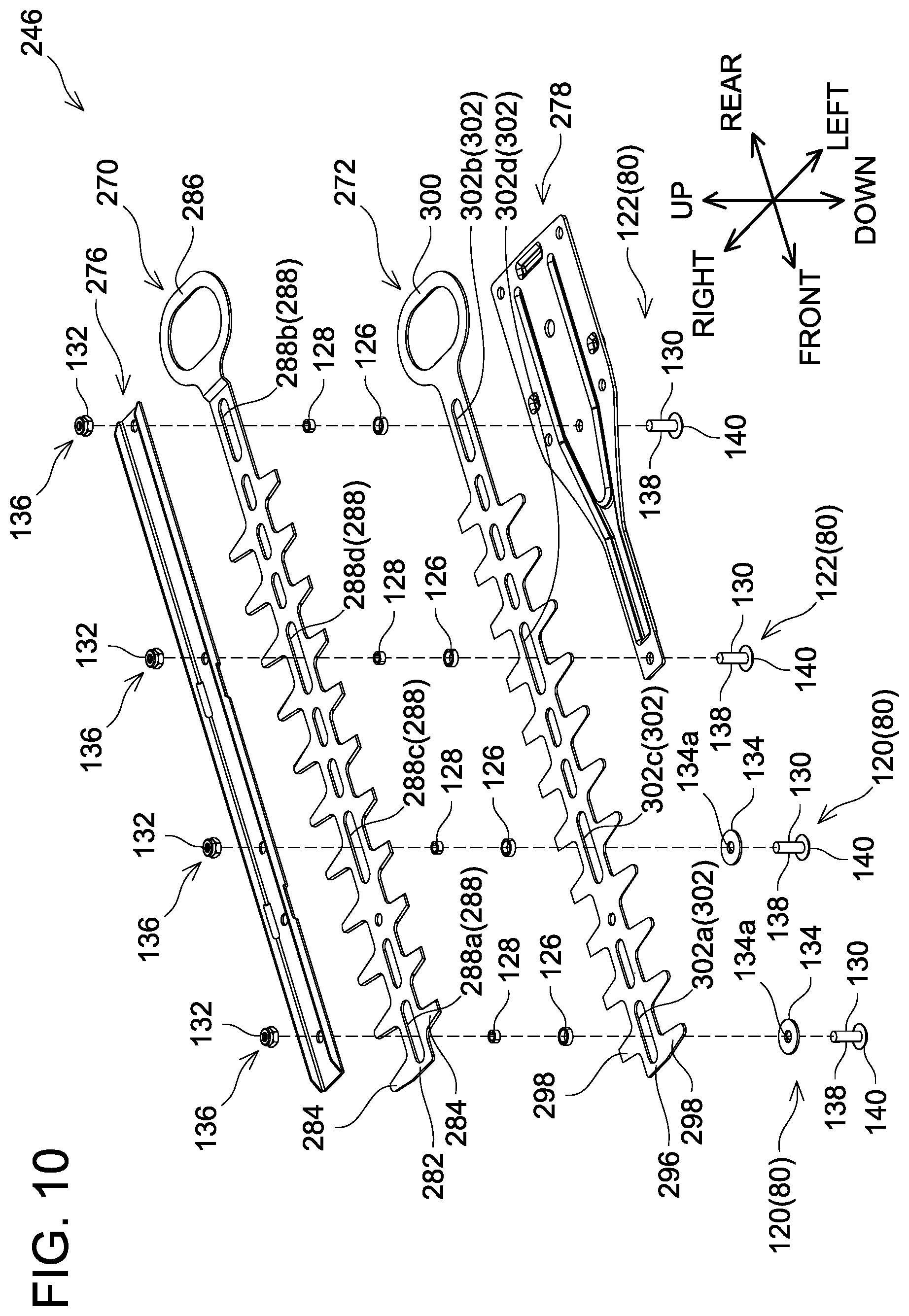 Patent US12426535 Figure 10 – Working machine and blade unit