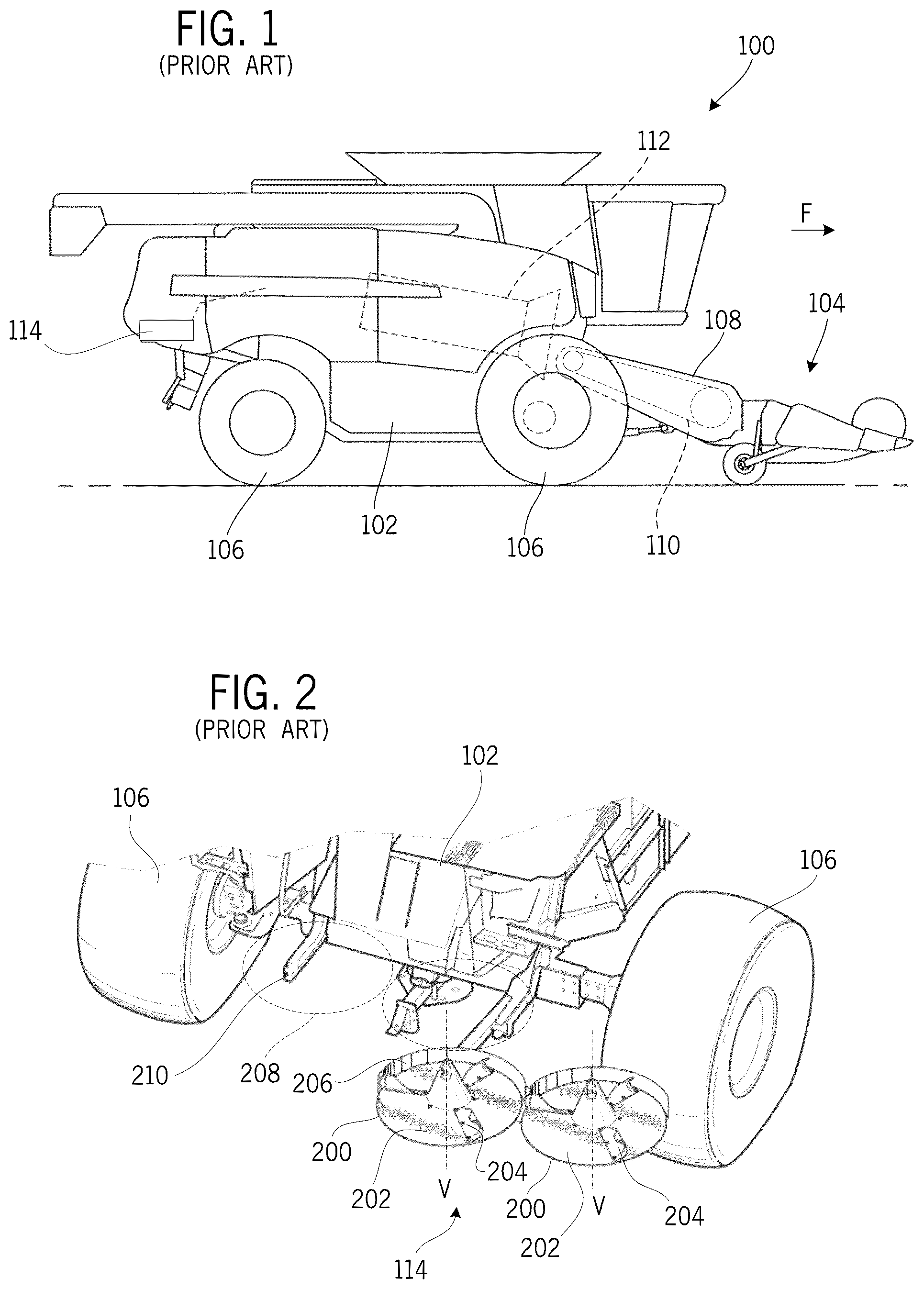 Patent US12426538 Figure 1 – Swing-out spreader for agricultural combines