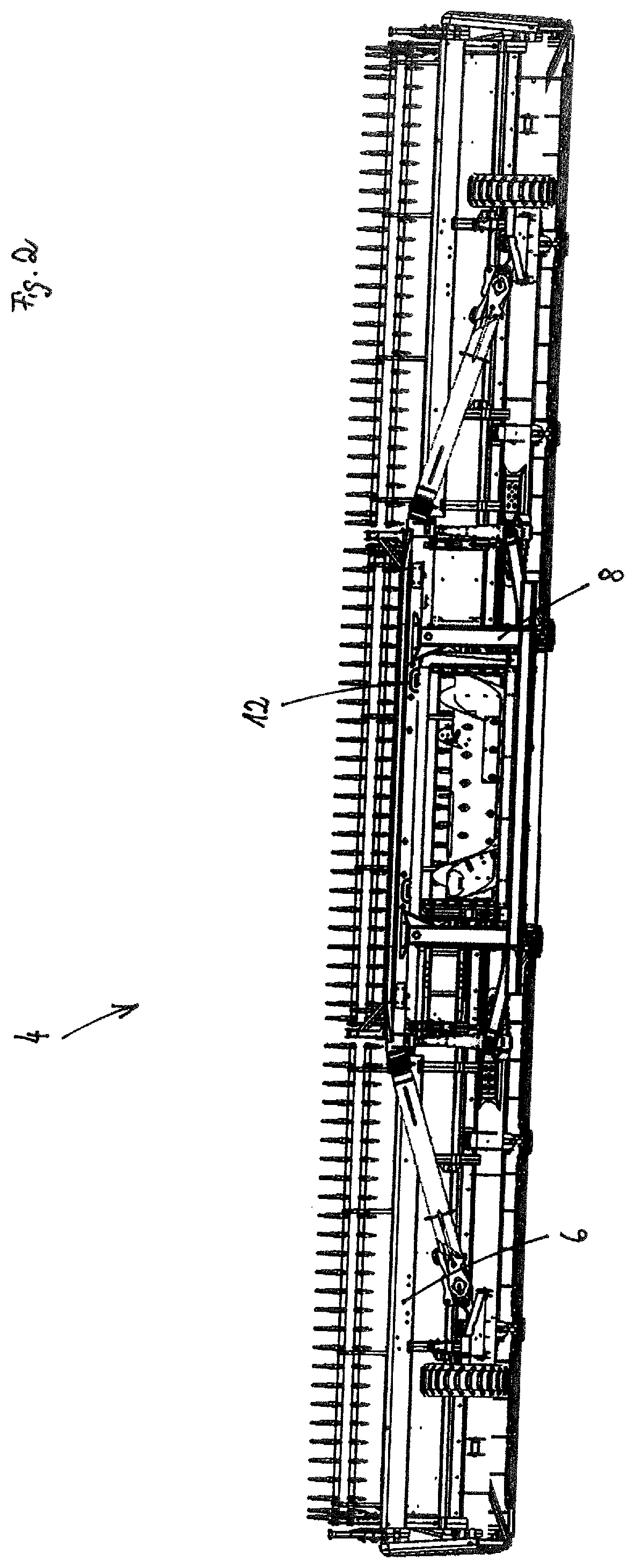 Patent US12426539 Figure 2 – Cutting mechanism with leaf spring assembly as a cutting element support