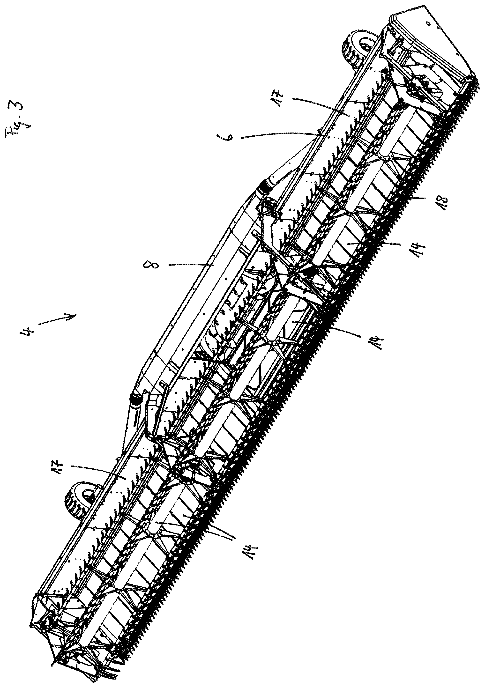 Patent US12426539 Figure 3 – Cutting mechanism with leaf spring assembly as a cutting element support