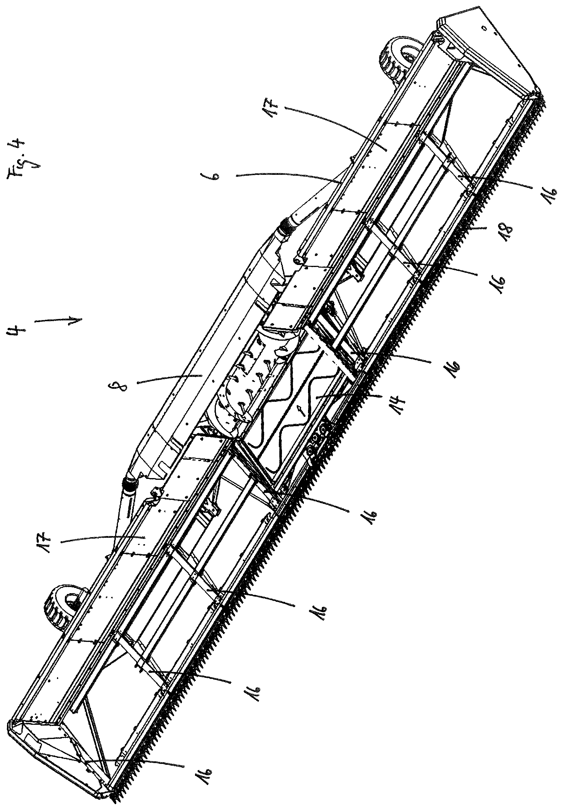 Patent US12426539 Figure 4 – Cutting mechanism with leaf spring assembly as a cutting element support