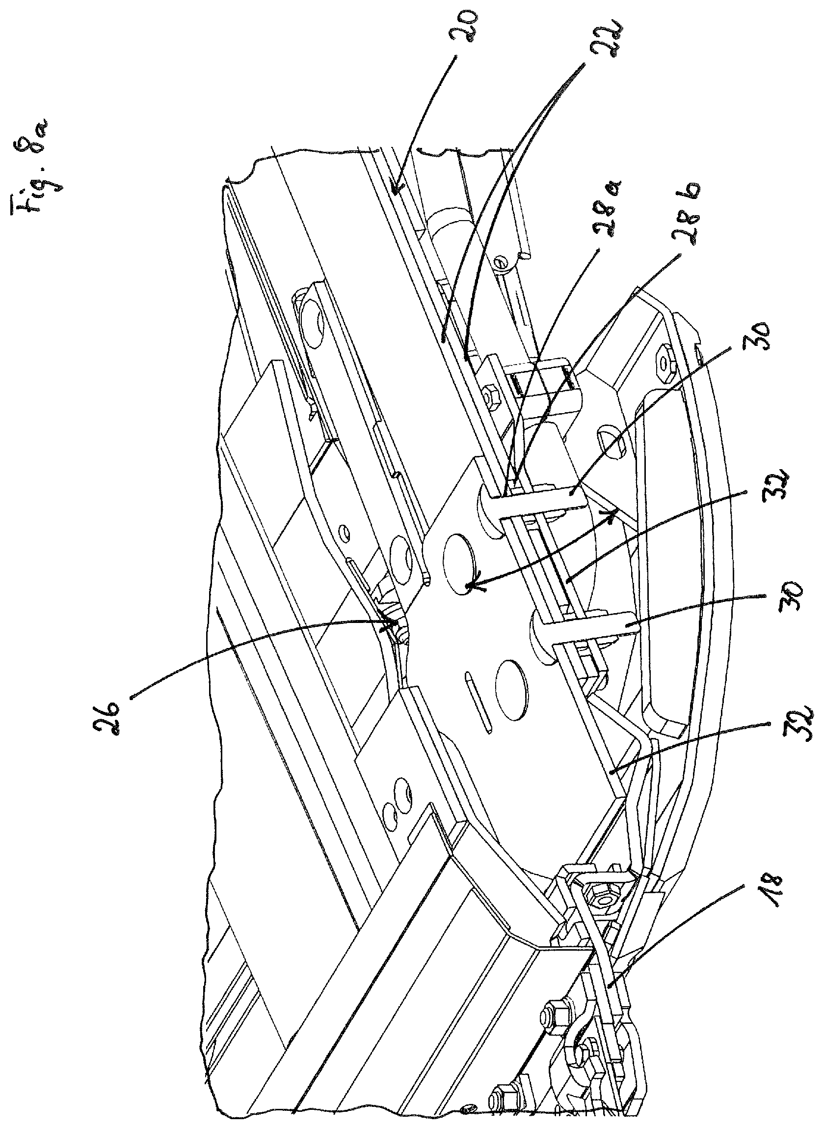 Patent US12426539 Figure 7 – Cutting mechanism with leaf spring assembly as a cutting element support