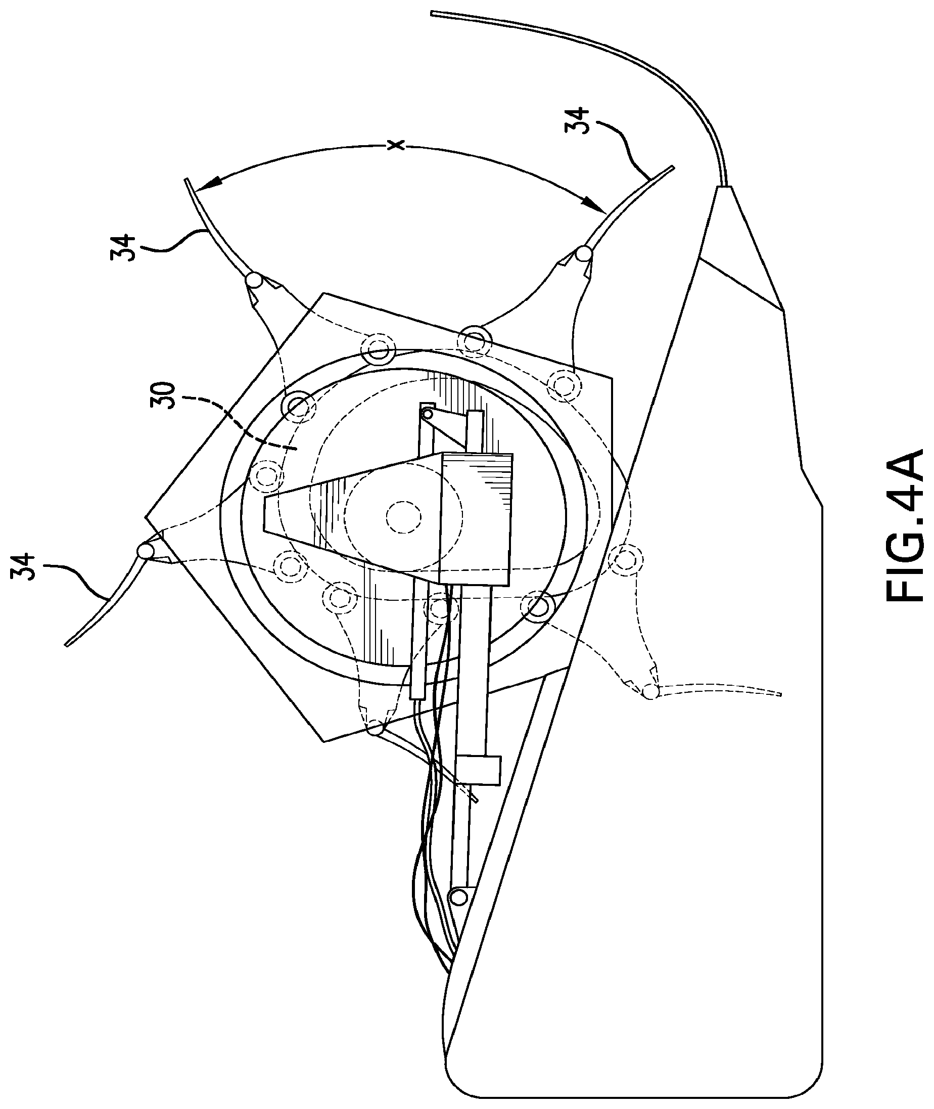Patent US12426541 Figure 5 – Harvesting cam reel with convertible transport mode